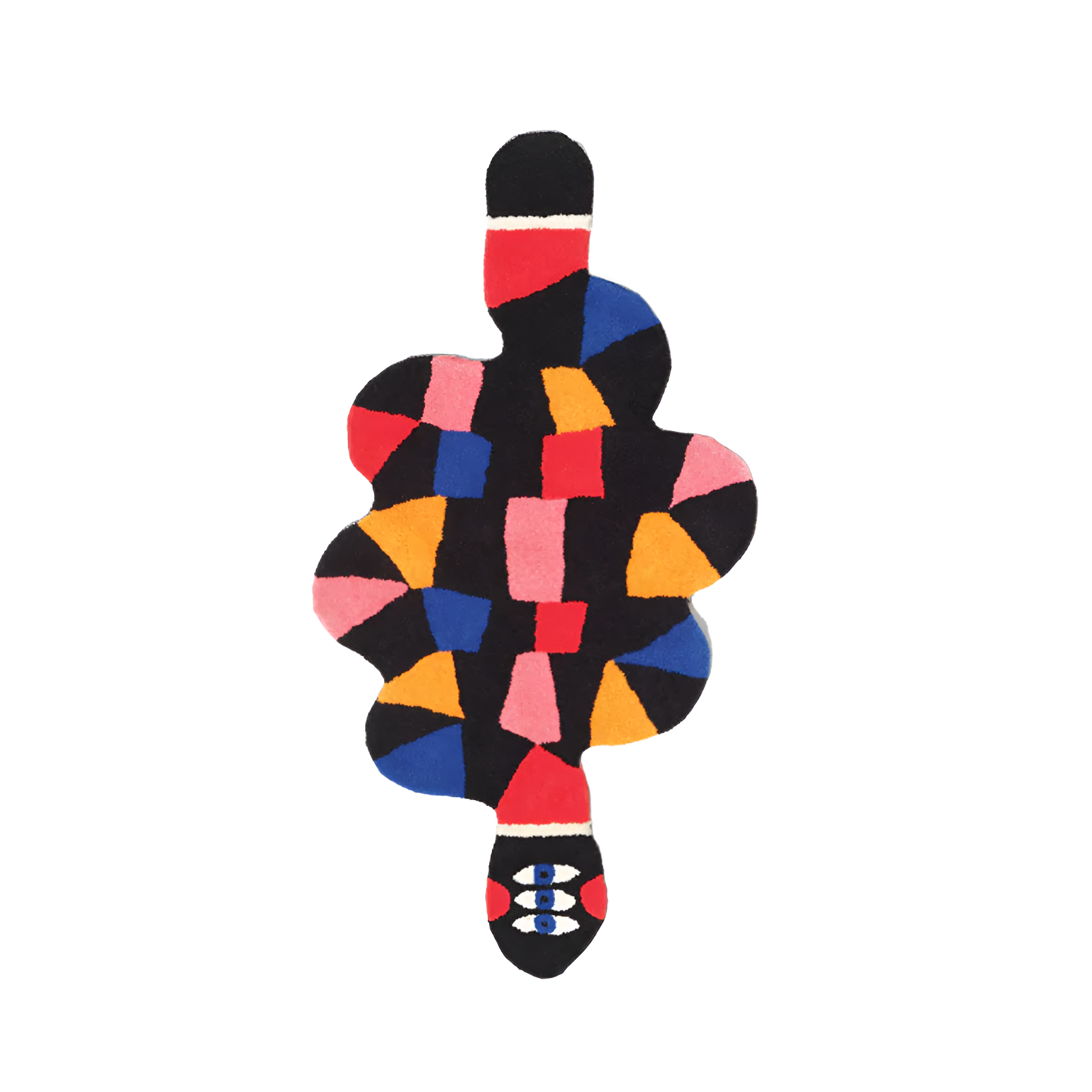 Decorative rug SLIP black