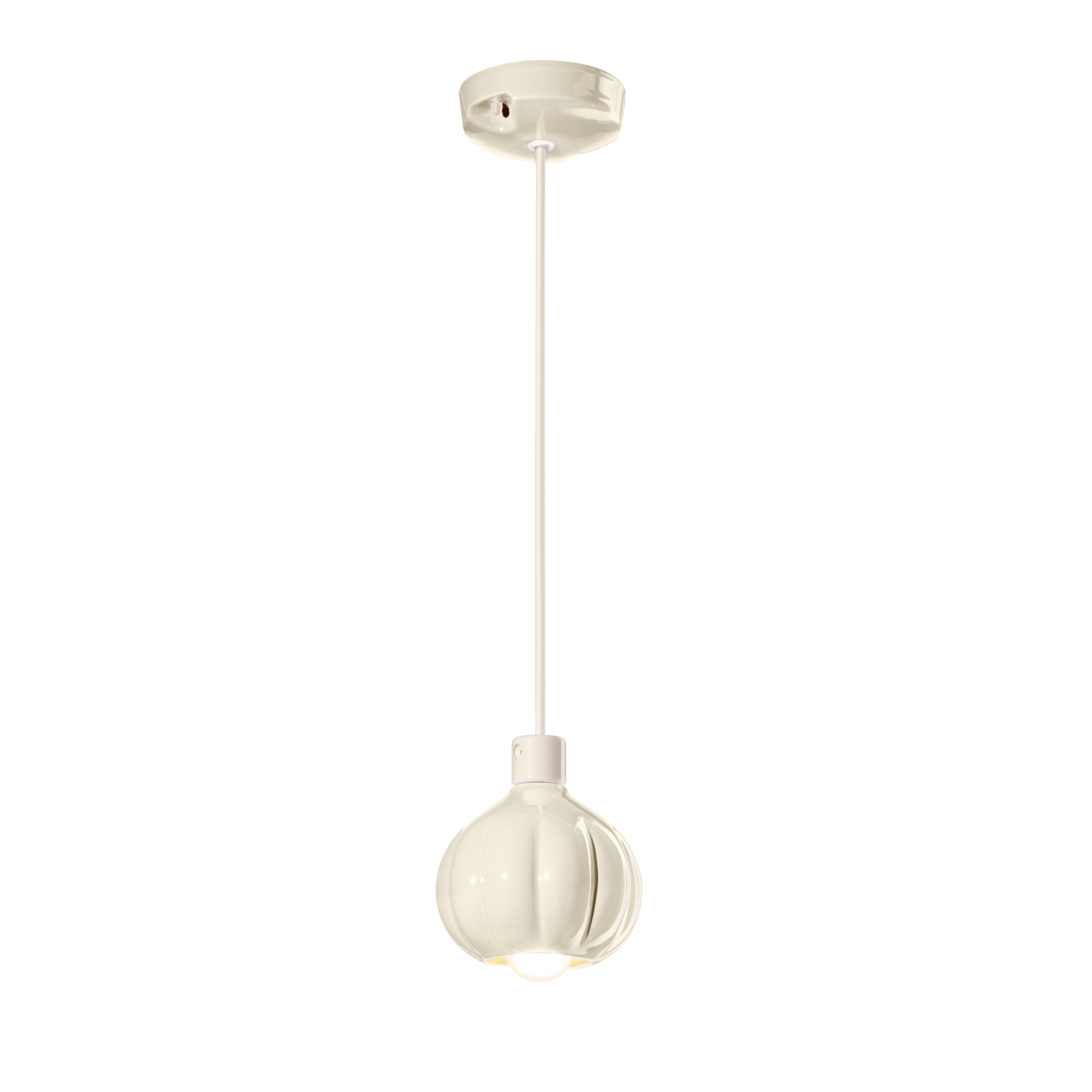 AFOXÉ cream ceramic pendant lamp