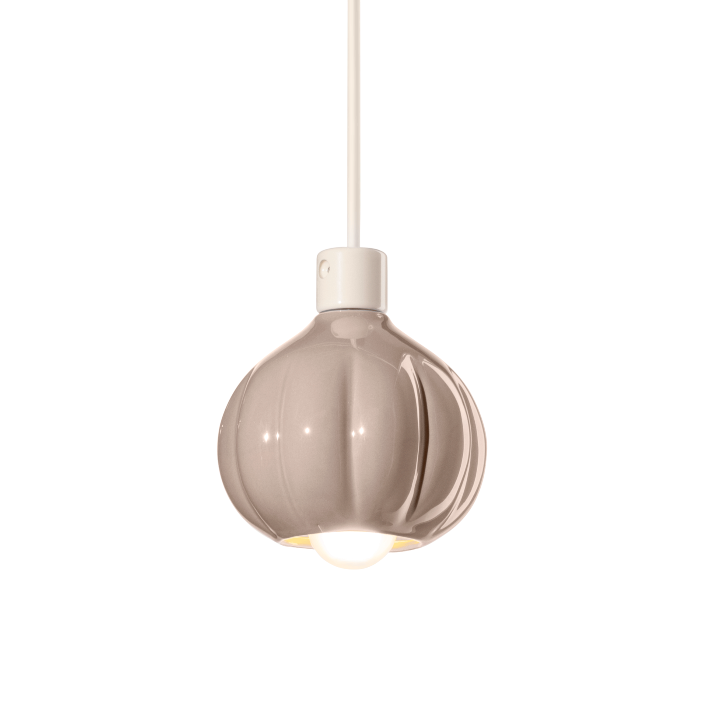 Závesná keramická lampa AFOXÉ béžová