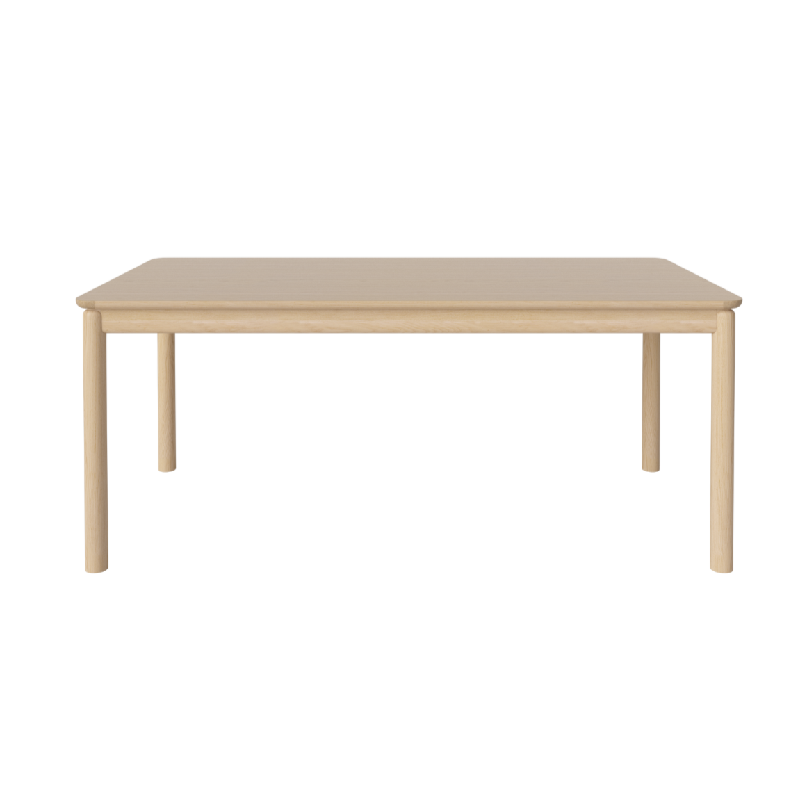 Stôl RONYA bielený dubový dyha s bieleným podstavcom