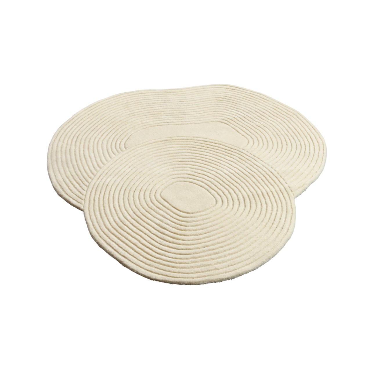 Cream ZEN SHAPED Oval Rug