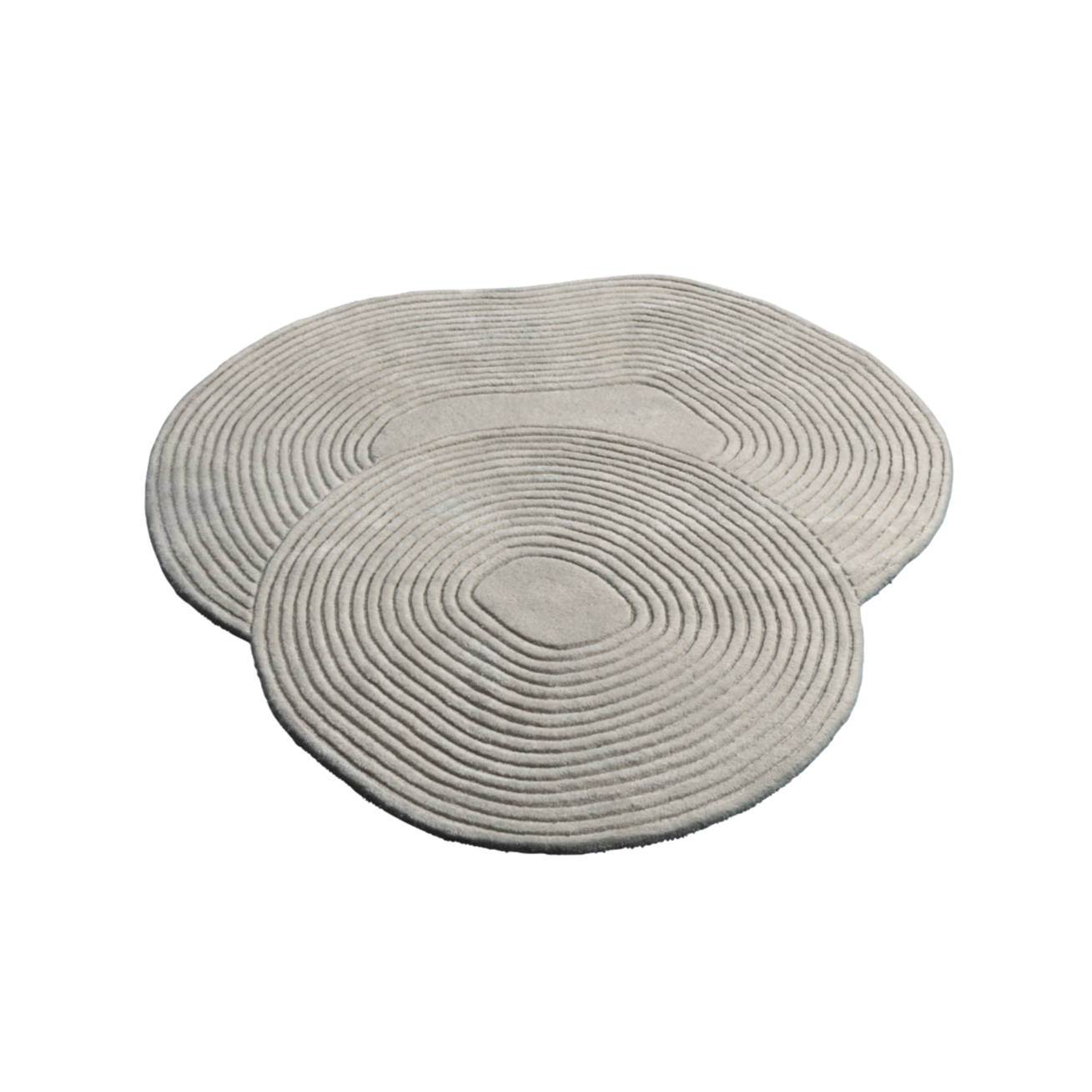 Oval rug ZEN SHAPED gray