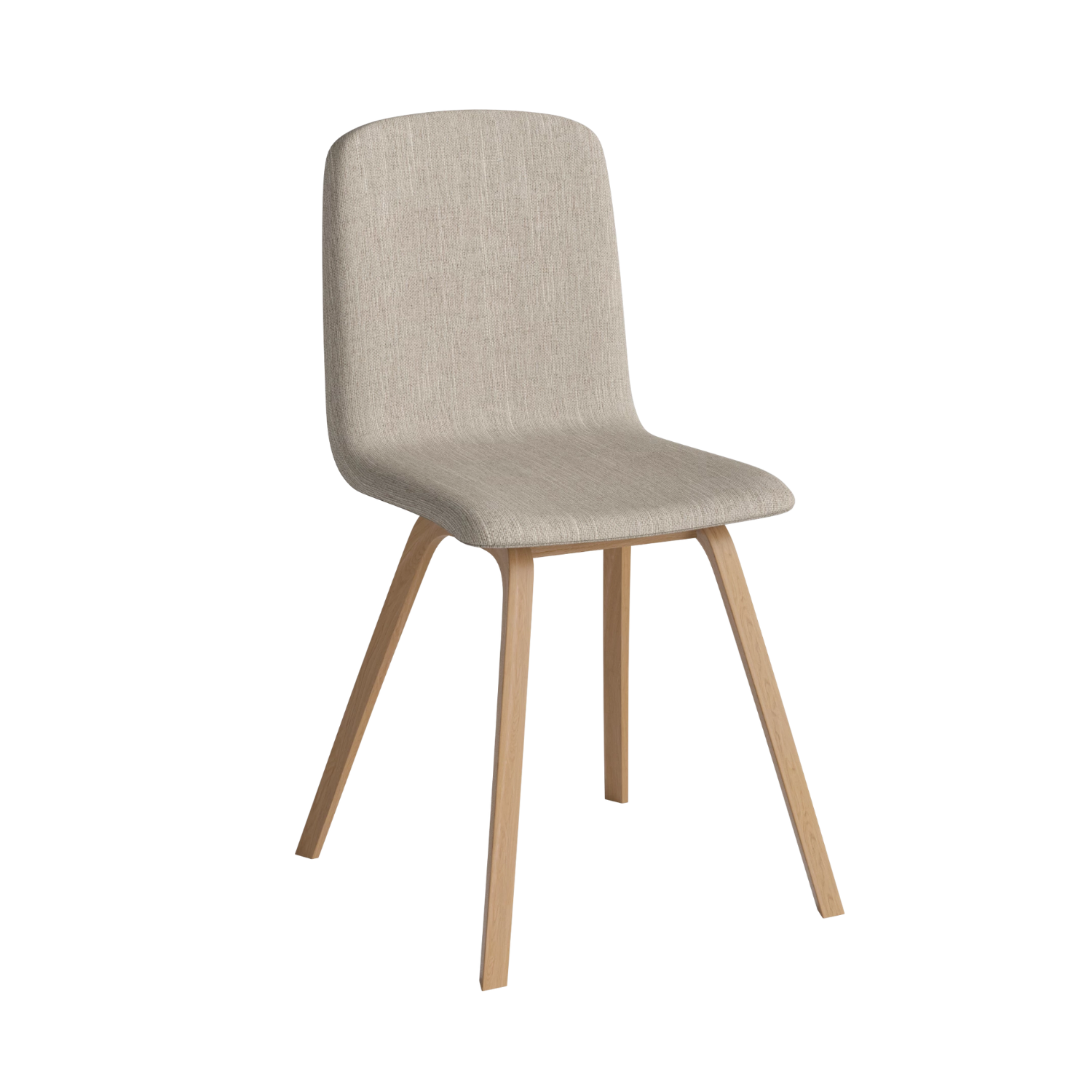 Čalúnená stolička PALM s dubovým podstavcom