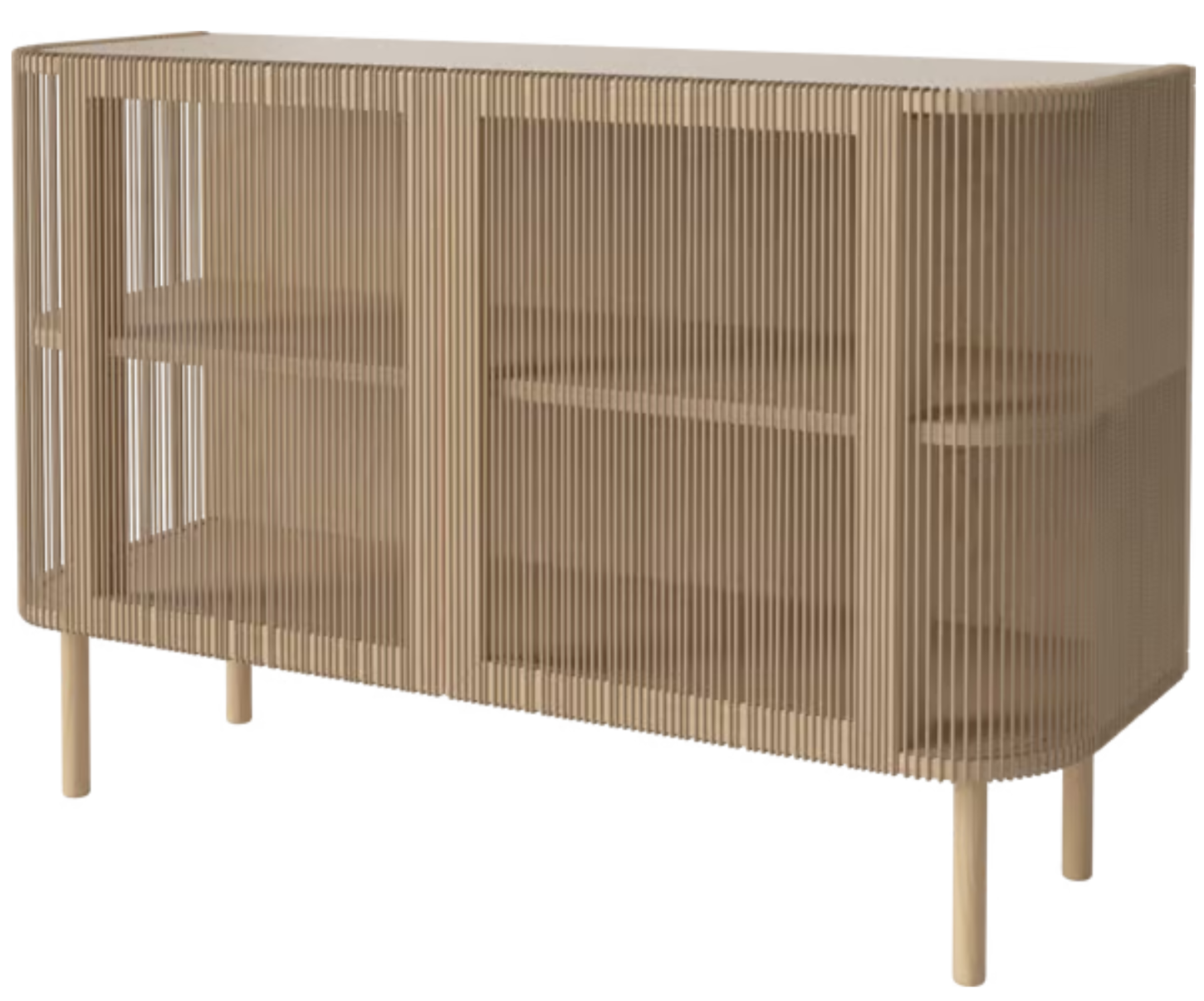 Vitrína CORD bielené dubové drevo