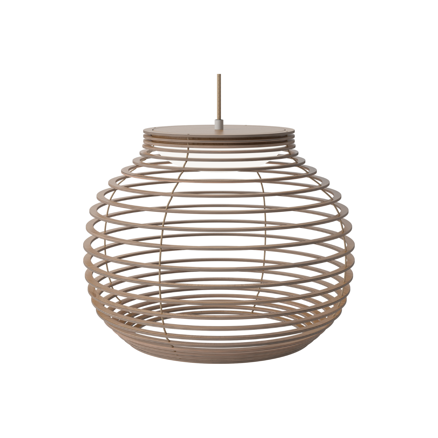 Závesná lampa ANELLI dubový dyha