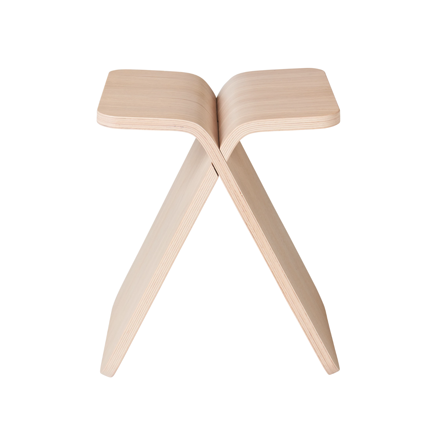 Bočný stolík X-STOOL bielený dubový dyha