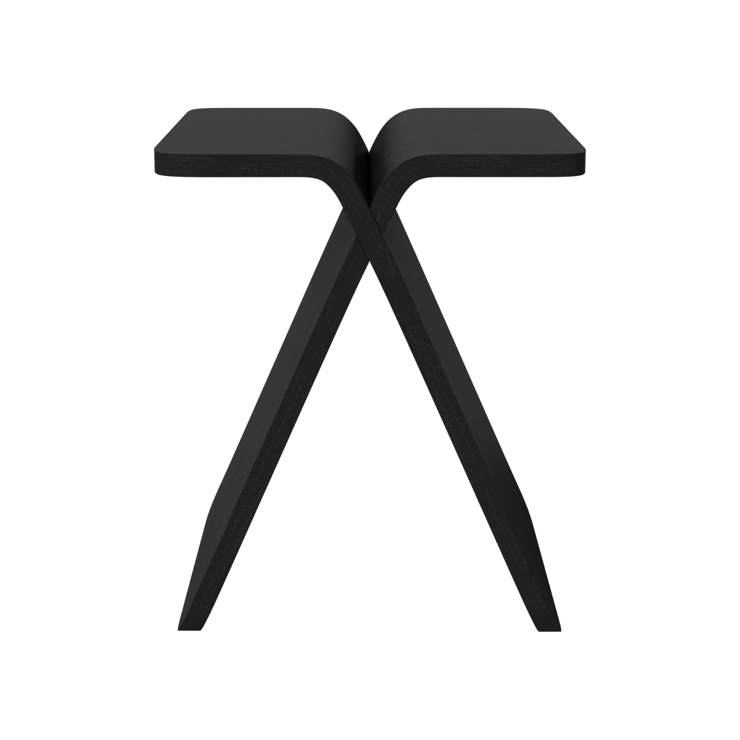 Bočný stolík X-STOOL čierny dubový dyha