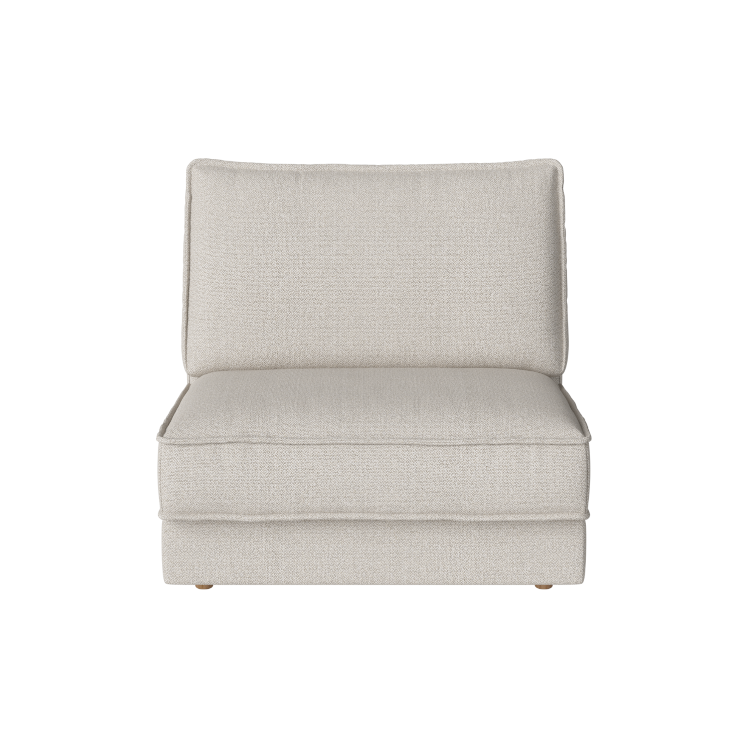 Modulová pohovka NOORA - stredný modul s dubovým podstavcom