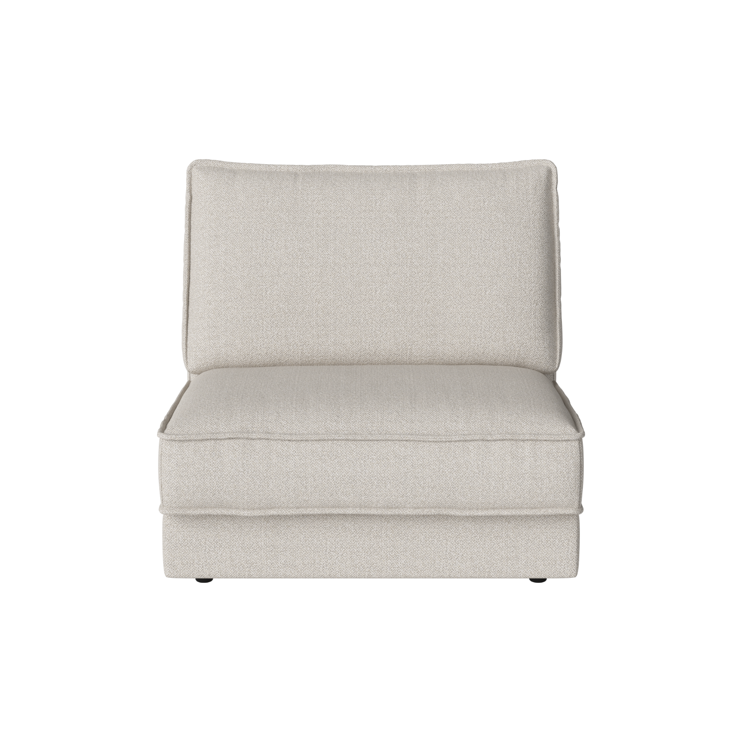 Modulárna pohovka NOORA - stredný modul s čiernym podstavcom