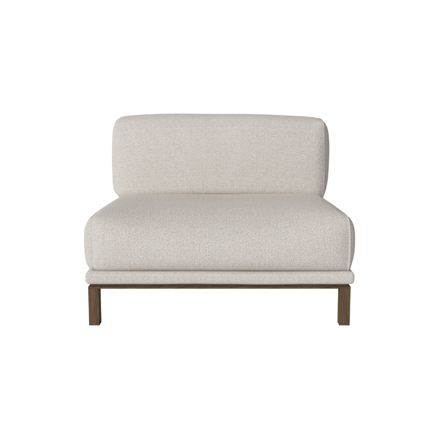 Sofa modulárna COSY - stredný modul s tmavým podstavcom