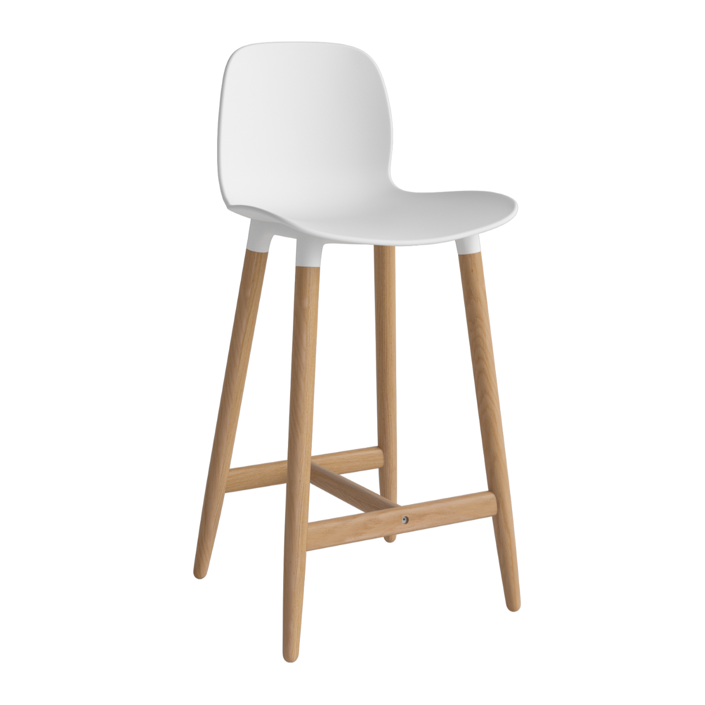 Hoker SEED biely s dubovou základňou