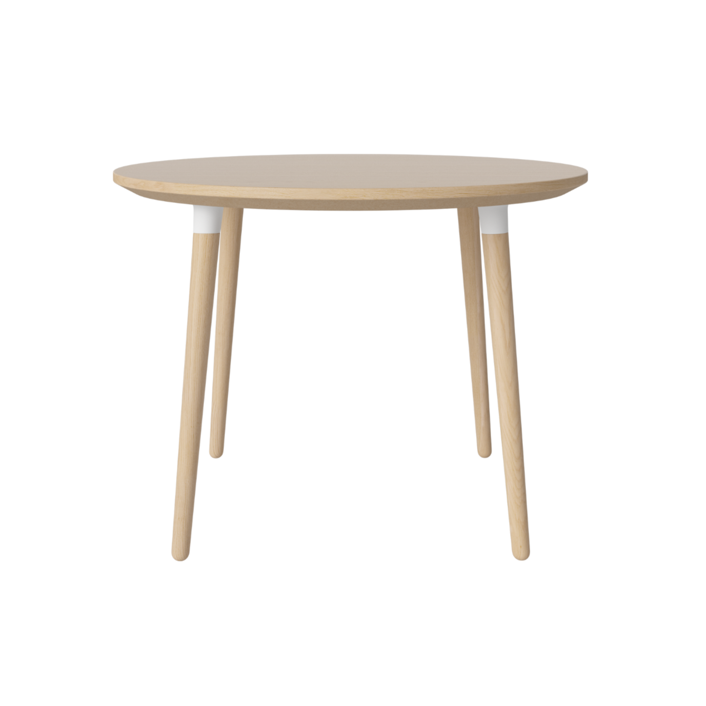 Okrúhly stôl SEED bielený dubový dyha