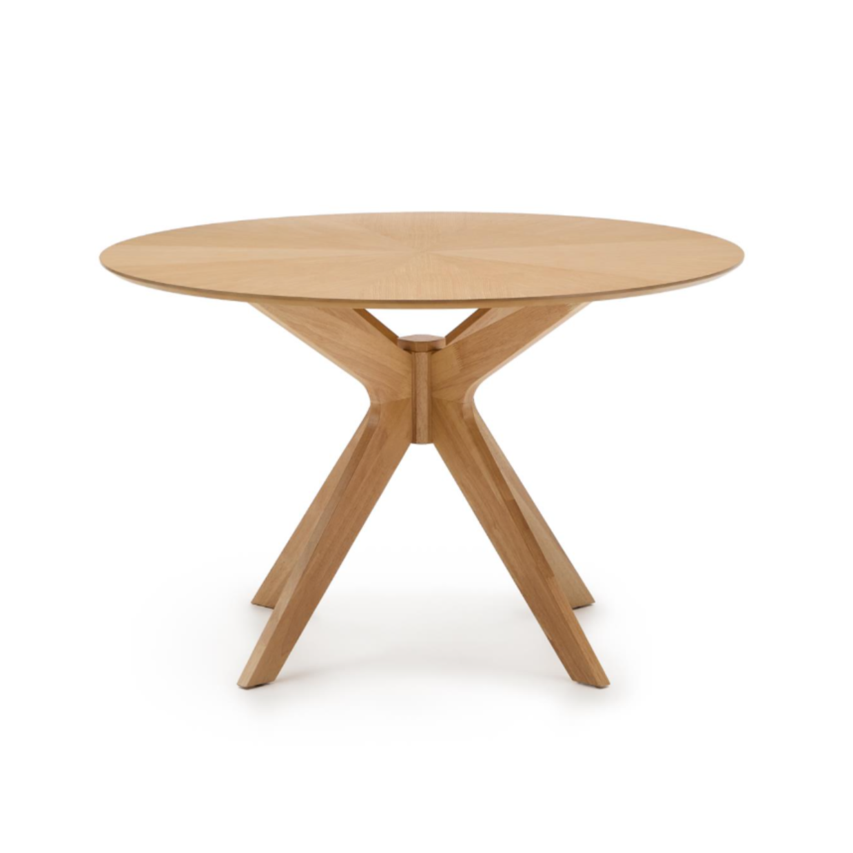 Okrúhly stôl NAANIM dýha z duba