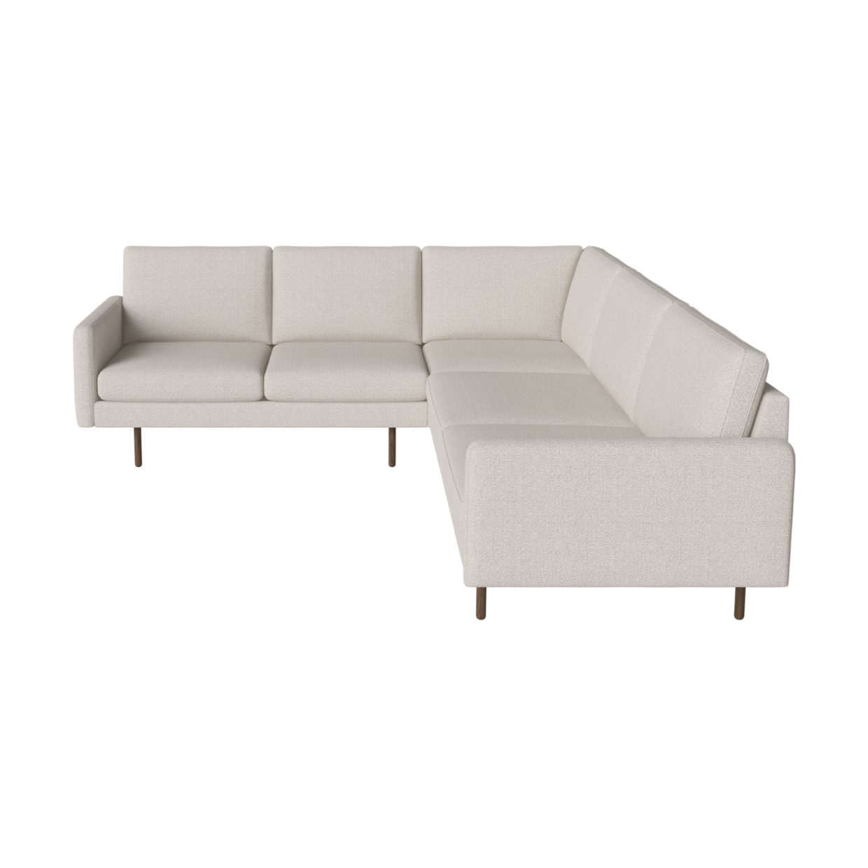 Rohová sedačka SCANDINAVIA REMIX tmavý podstavec