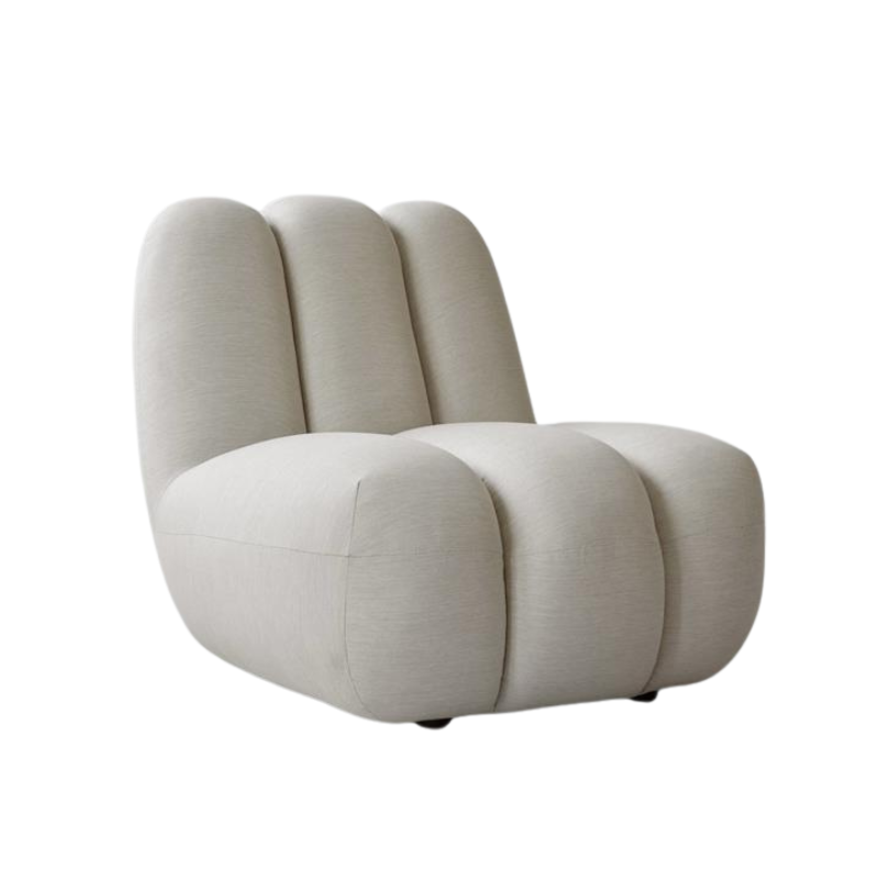 TOE armchair warm gray