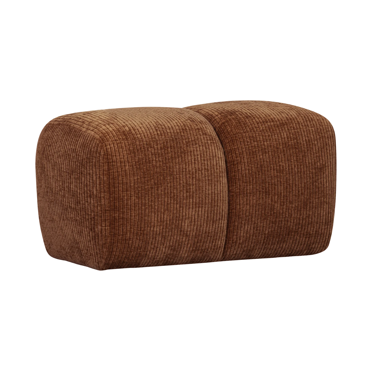 MOJO Puff Rusty Brown Corduroy