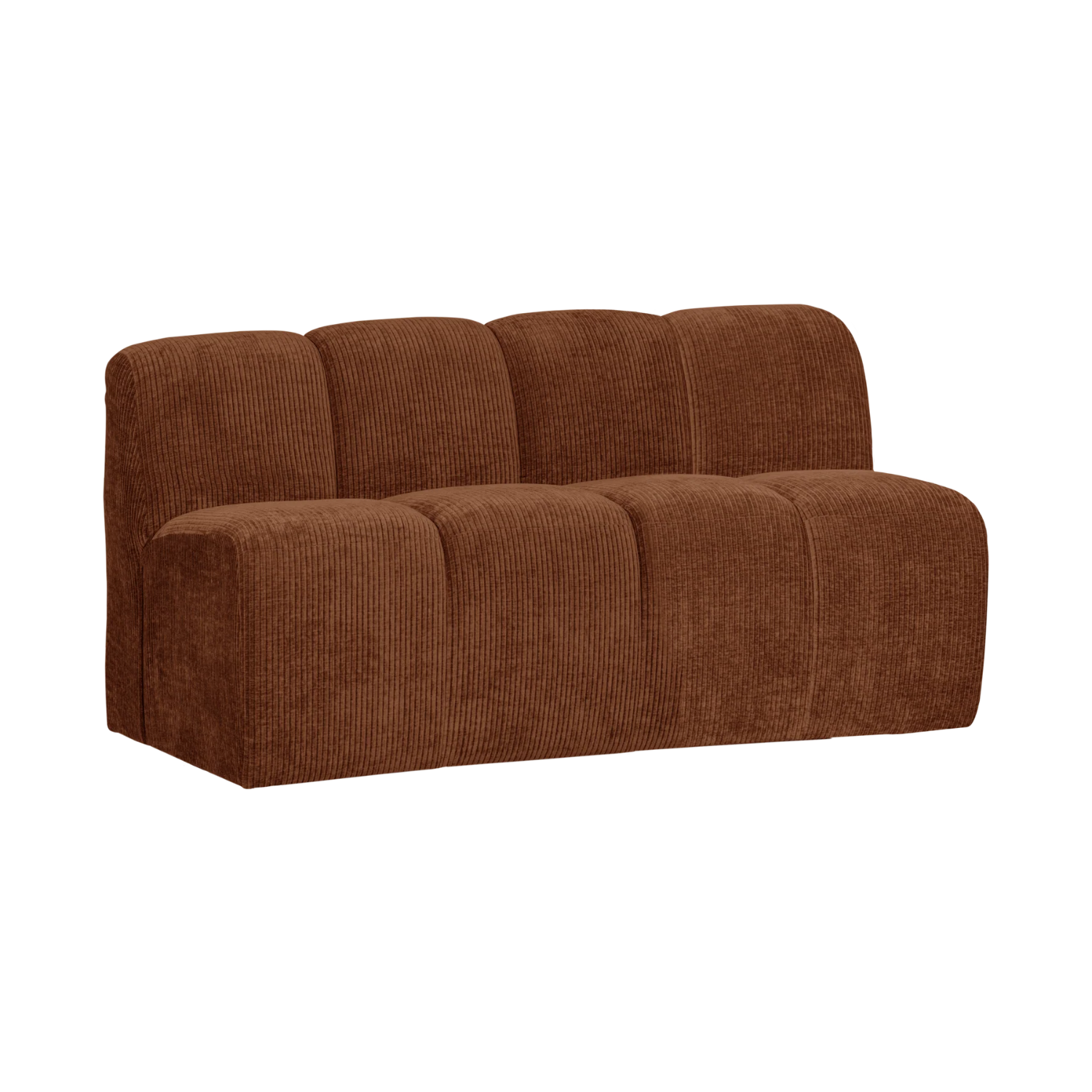 MOJO BENCH Modular Sofa - 3-Seater in Brown Corduroy