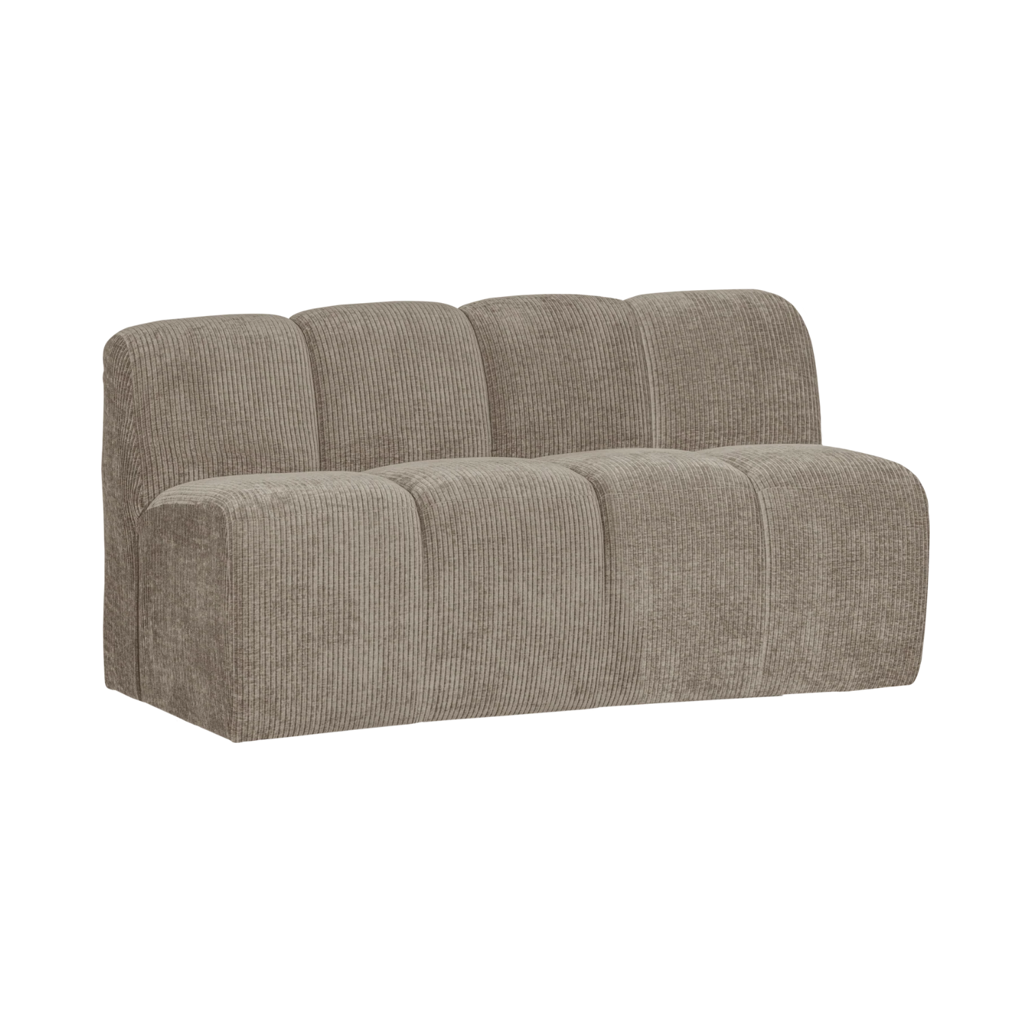 MOJO BENCH Modular Sofa - 3-Seater in Dark Sand Corduroy