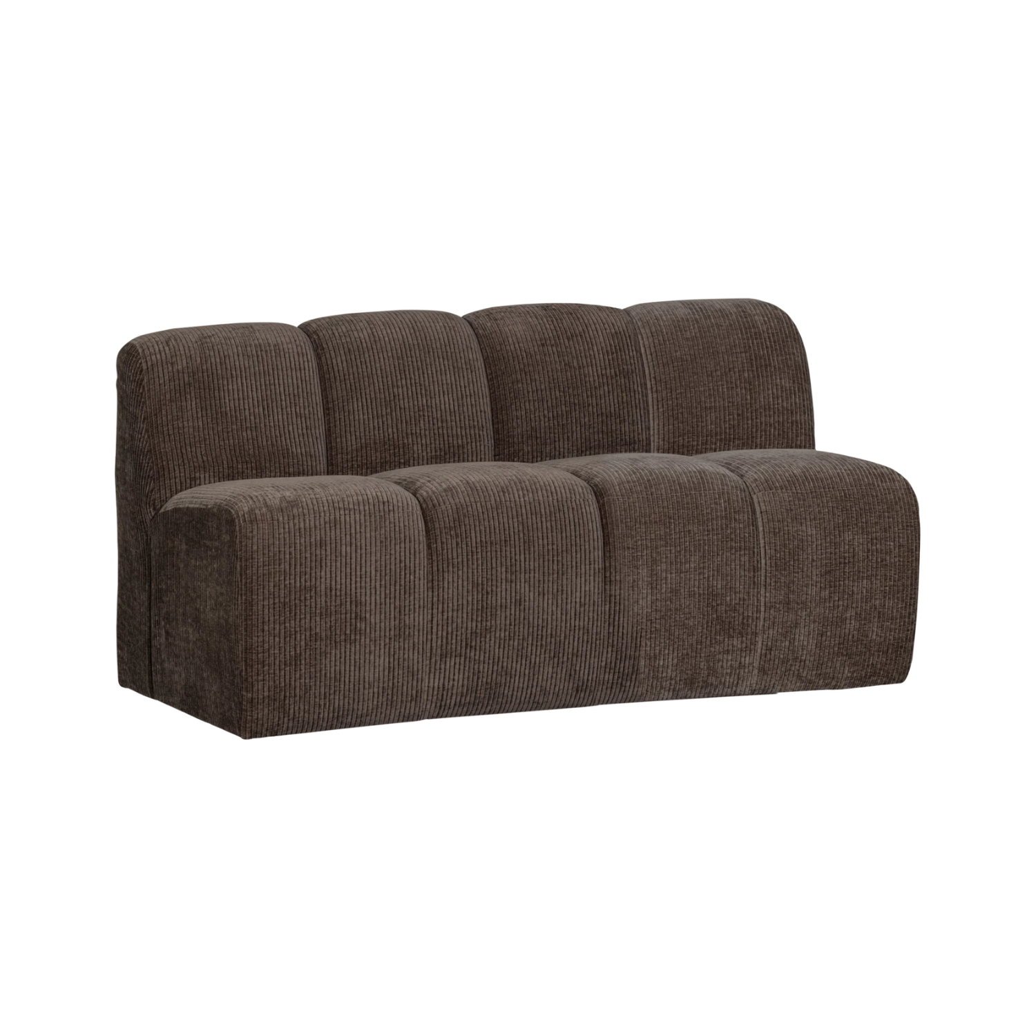 MOJO BENCH Modular Sofa - 3-Seater in Dark Brown Corduroy