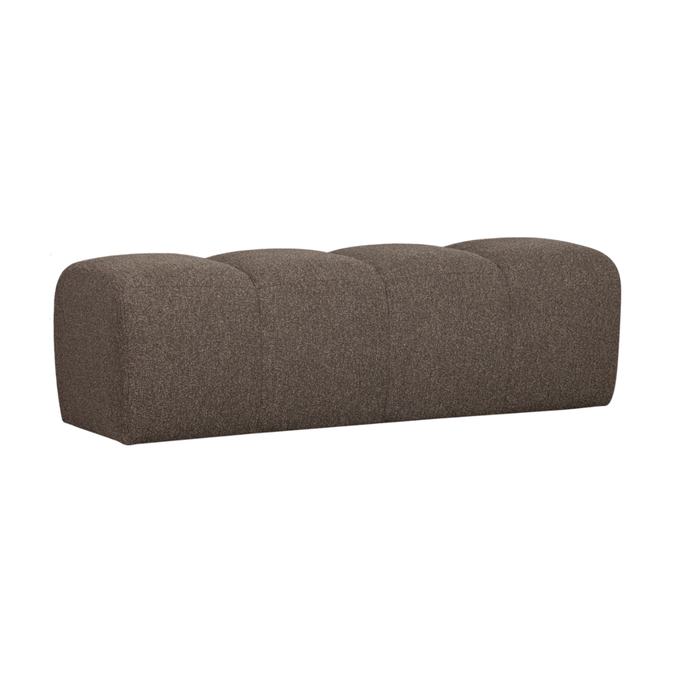 Lavica MOJO tmavohnedý bouclé