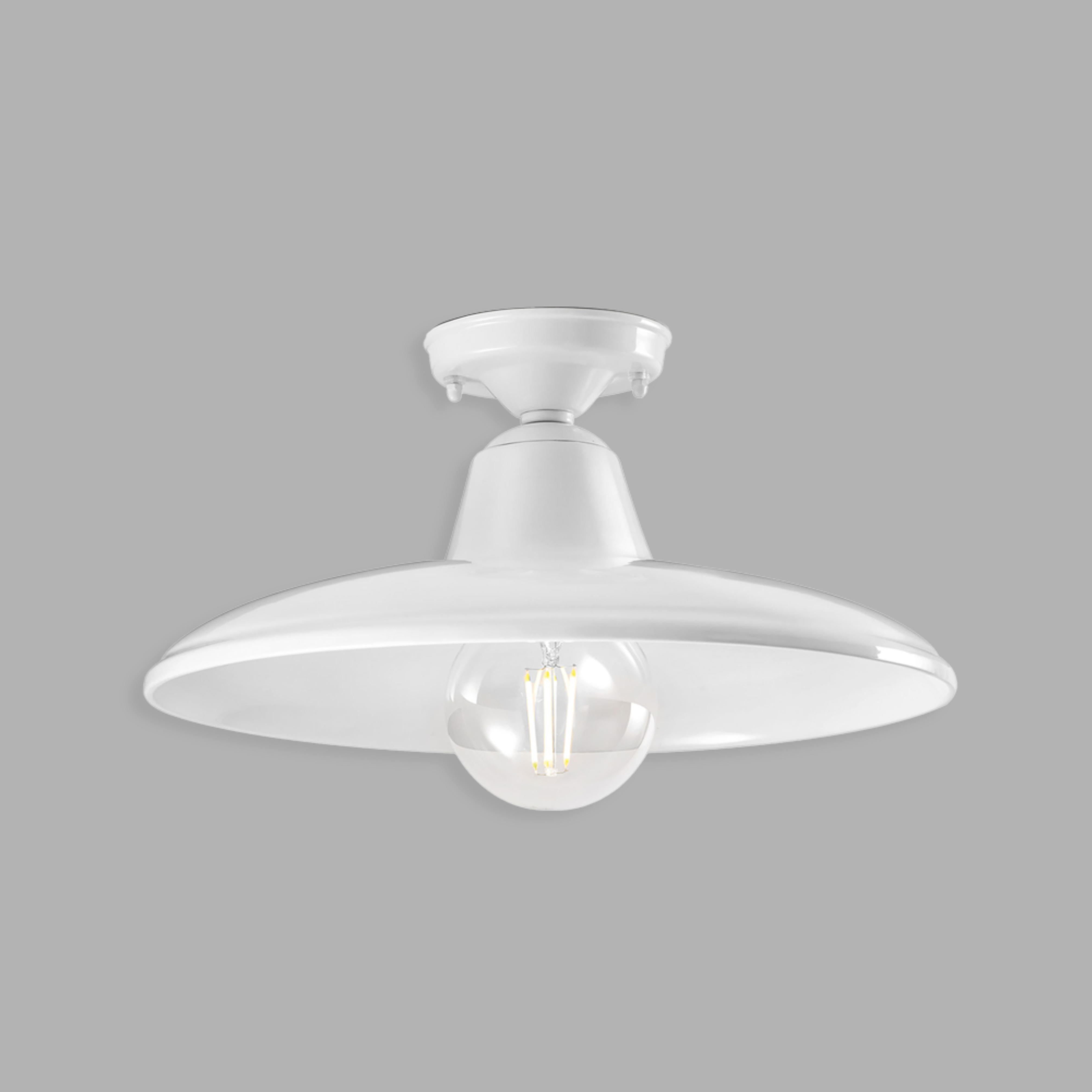 B&W white ceramic ceiling lamp