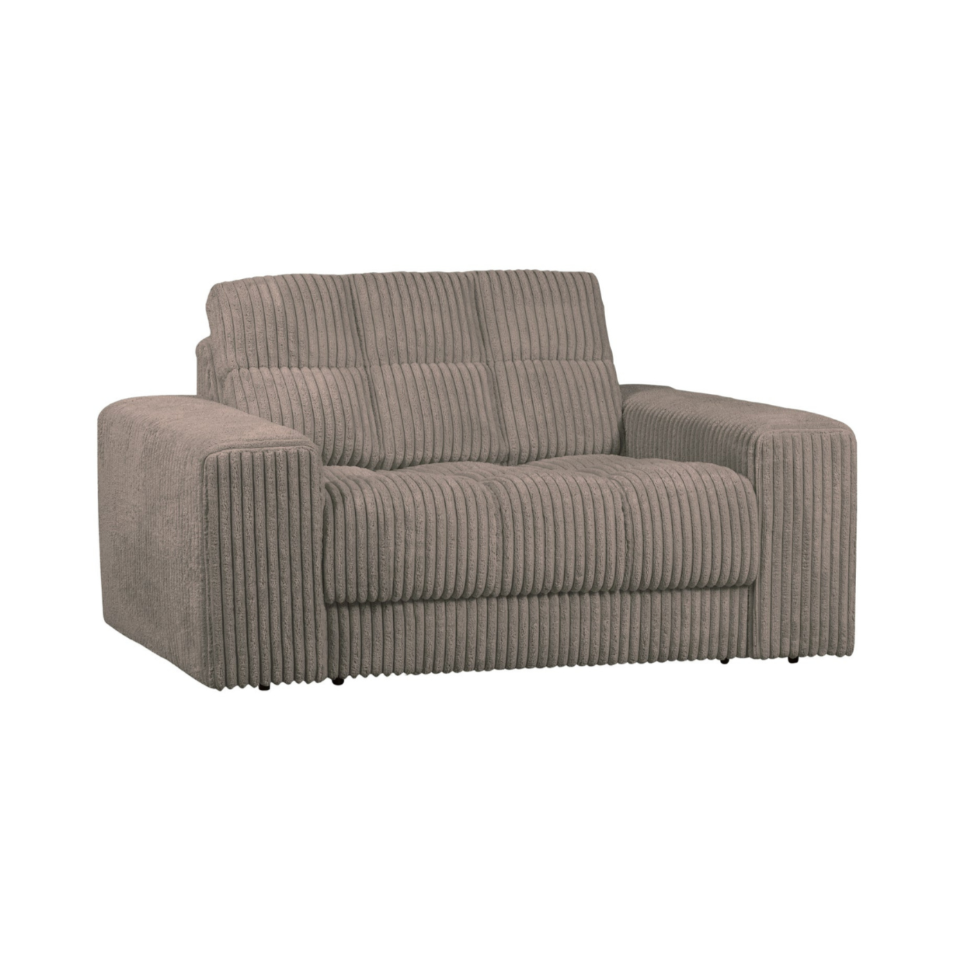 Sofa loveseat DRUHÉ DÁTUM hnedý zamat