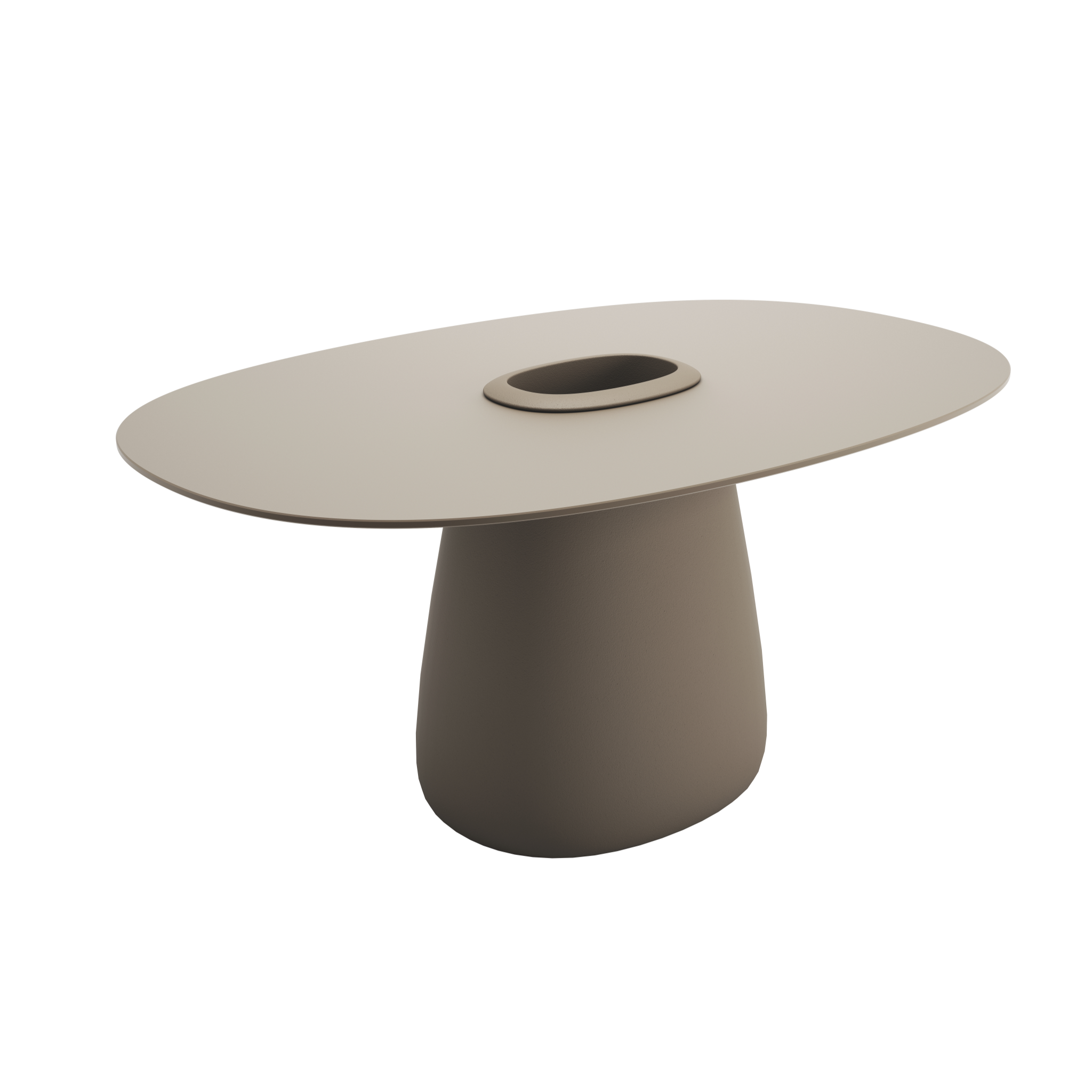 Záhradný stôl s nádobou COBBLE taupe