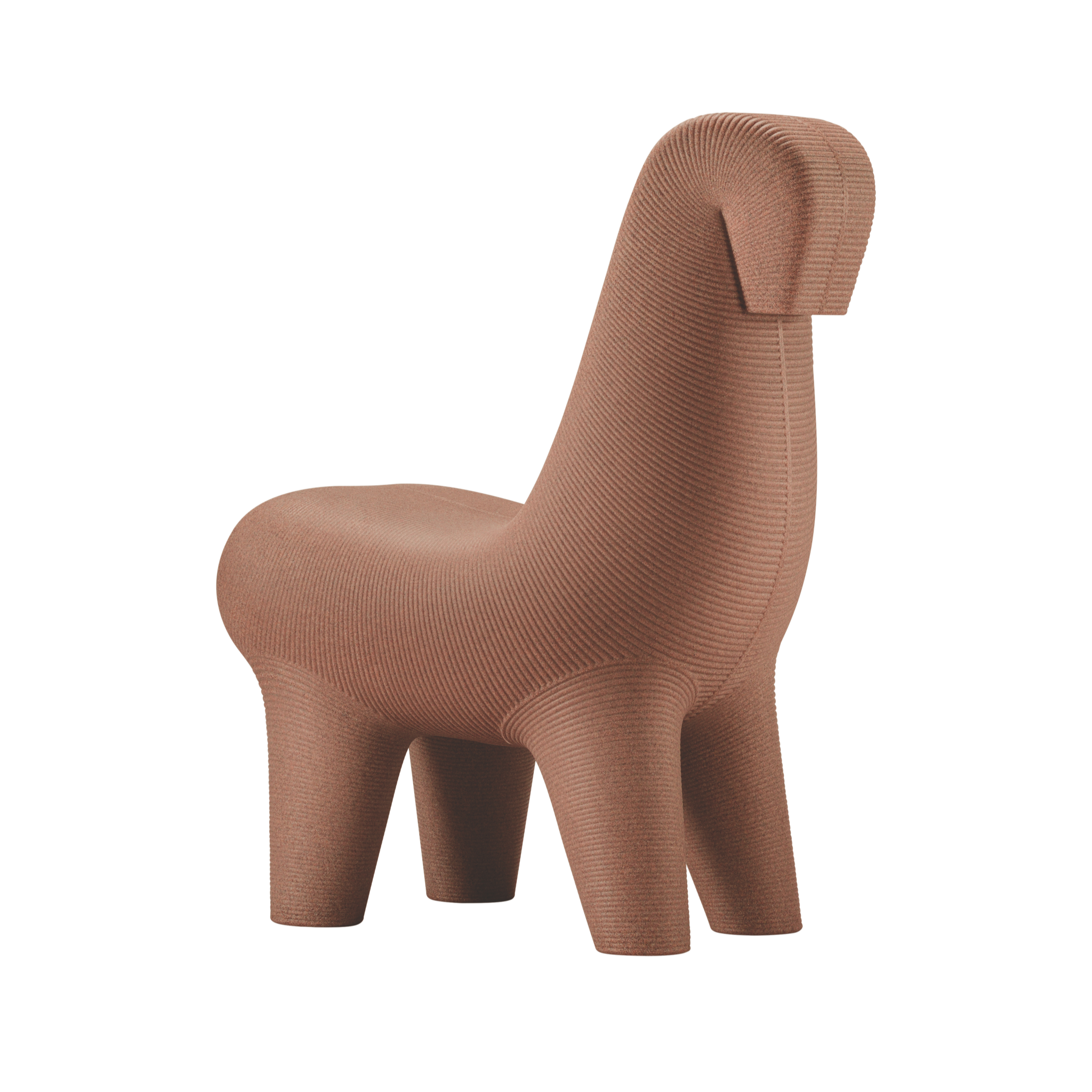 Stolička GHODA terakota