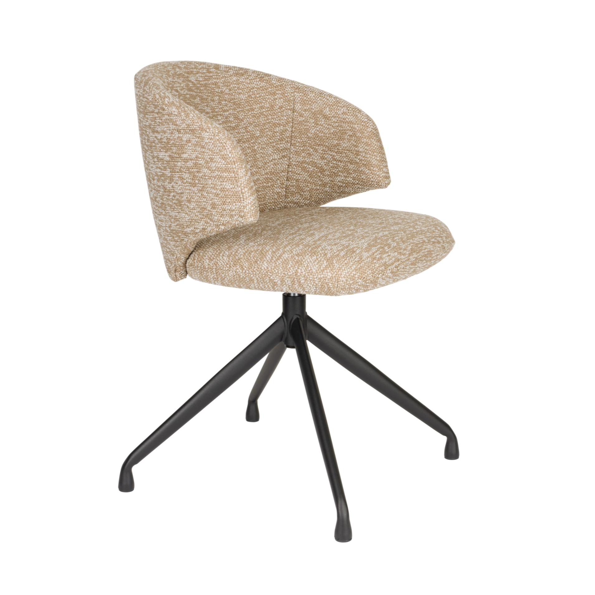 BALADO swivel chair brown with black base