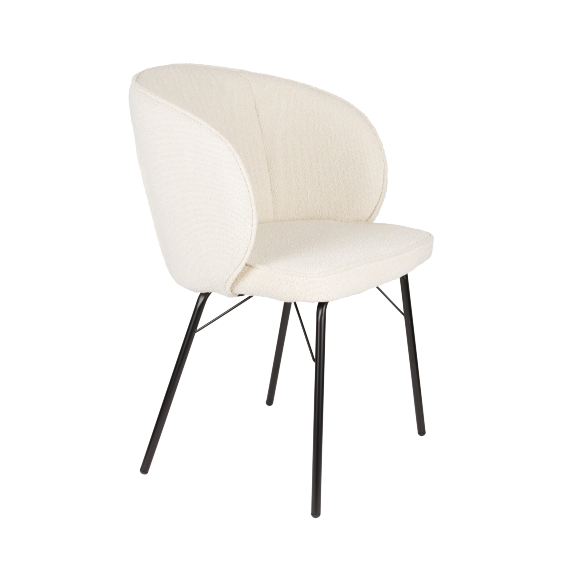 JOA Chair white with black base