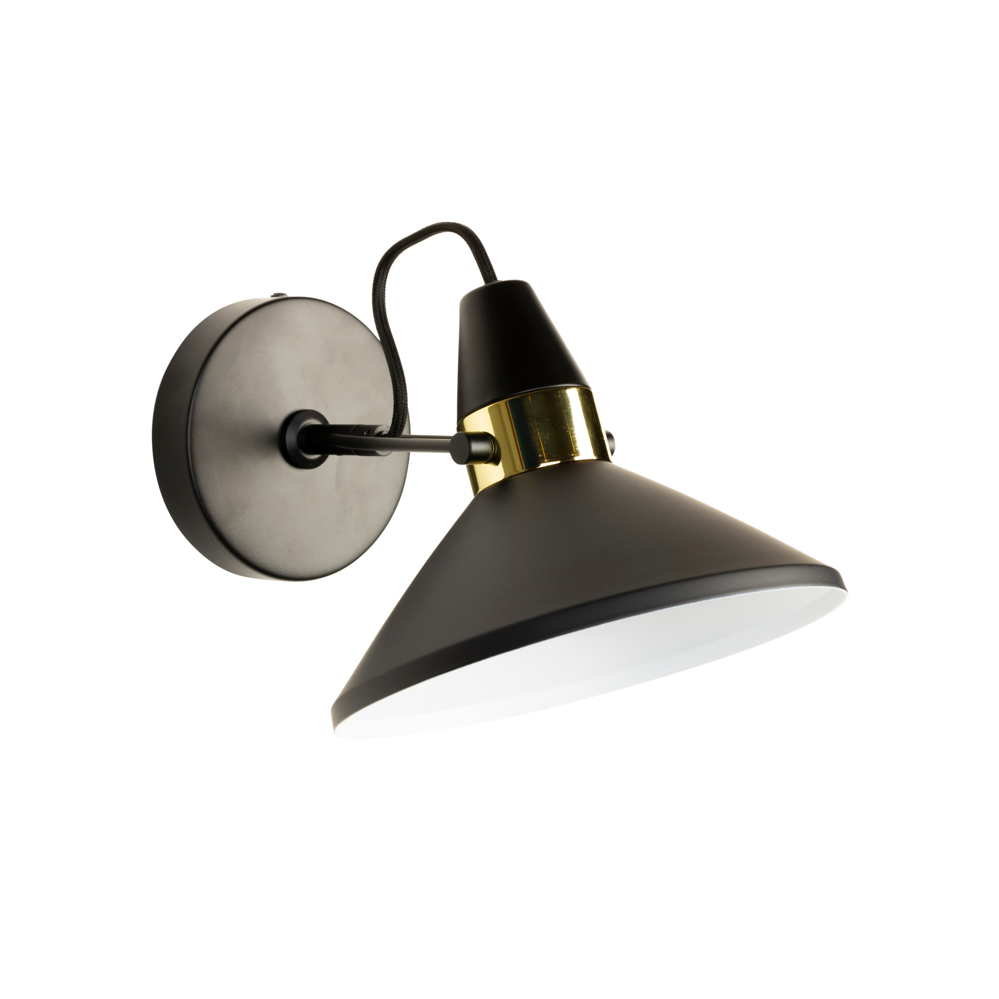 Nastaviteľná nástenná lampa JONA čierna