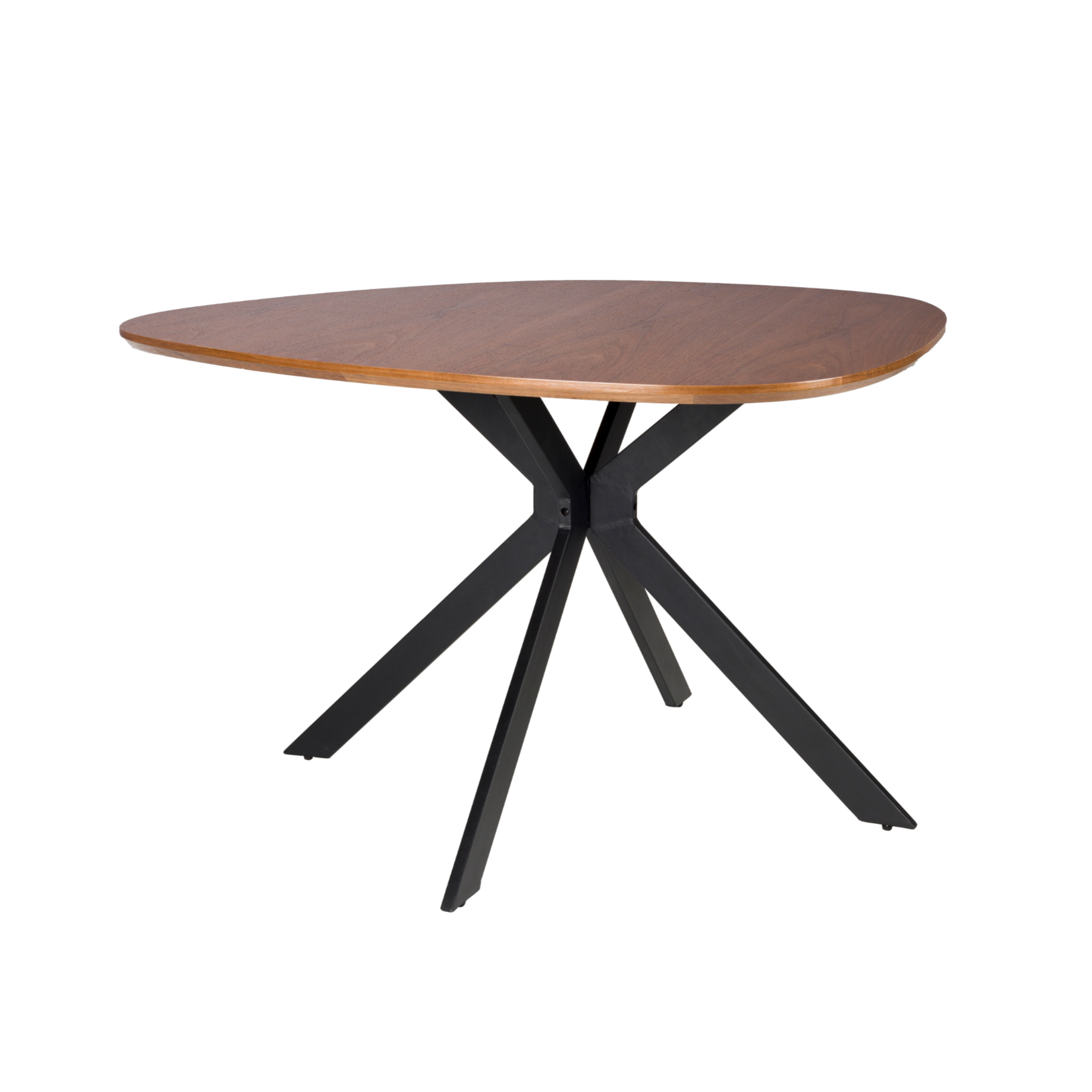 Stôl CHASE ORGANIC hnedý s čiernym podstavcom