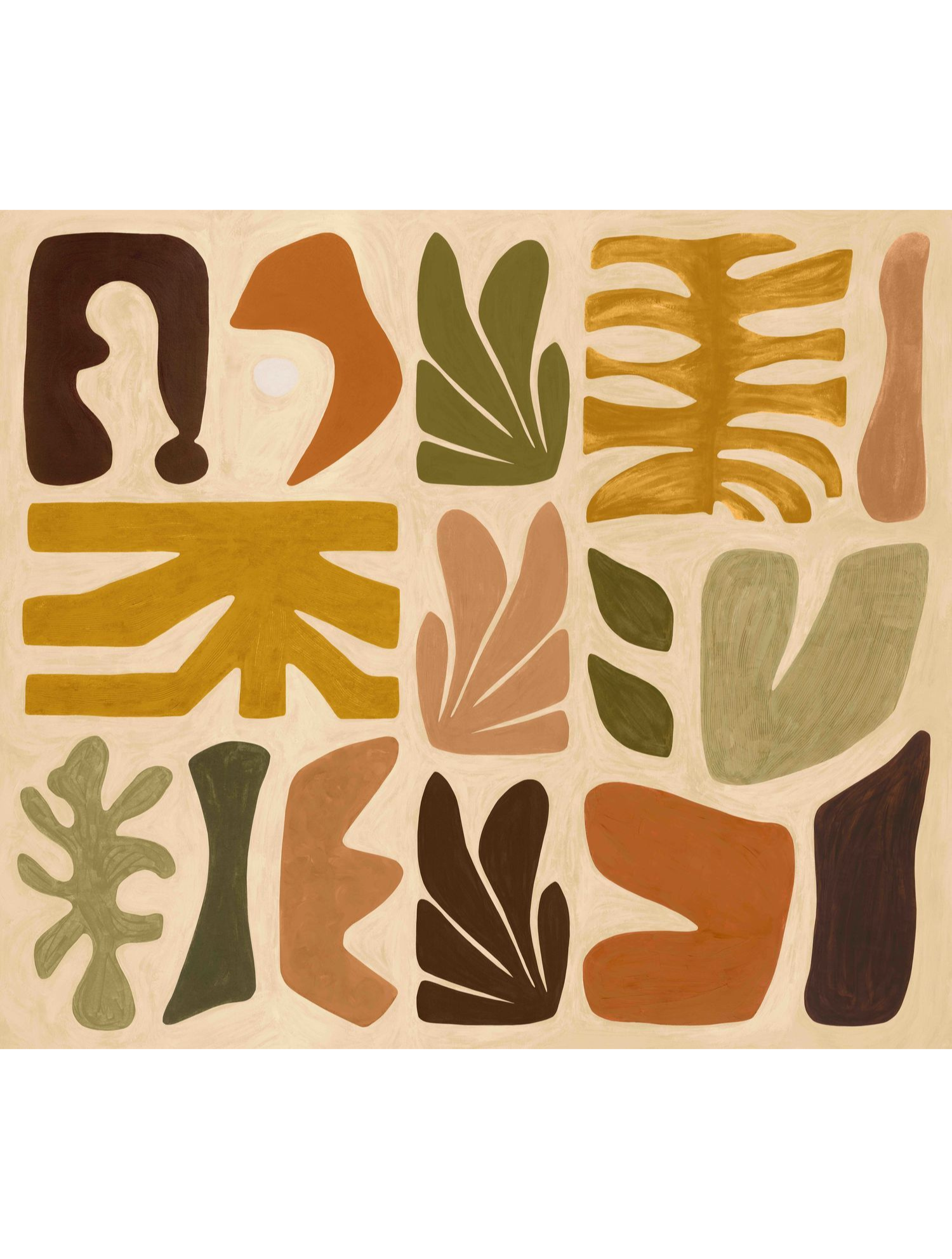 Nástenná maľba s abstraktným vzorom JORGE béžová