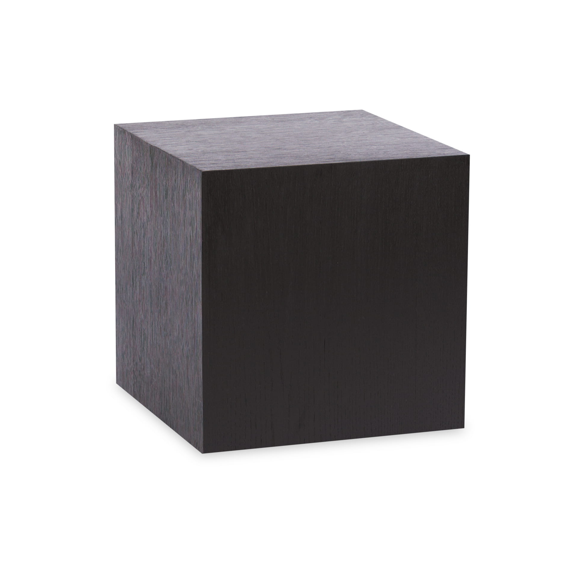 KUB Black Coffee Table with Oak Veneer