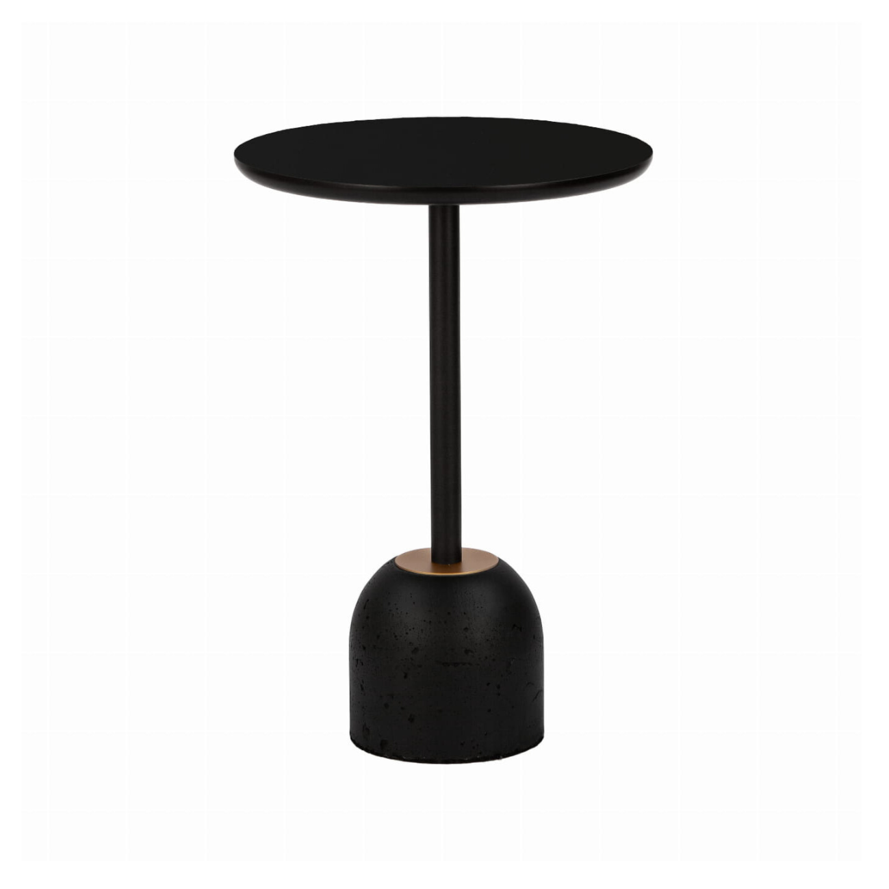 Kávový stolík BET HPL čierny s betónovým podstavcom