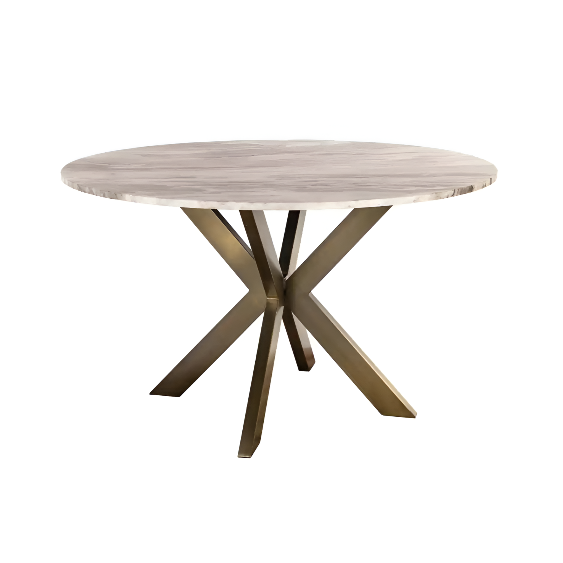 Brown round table BOTTEGA