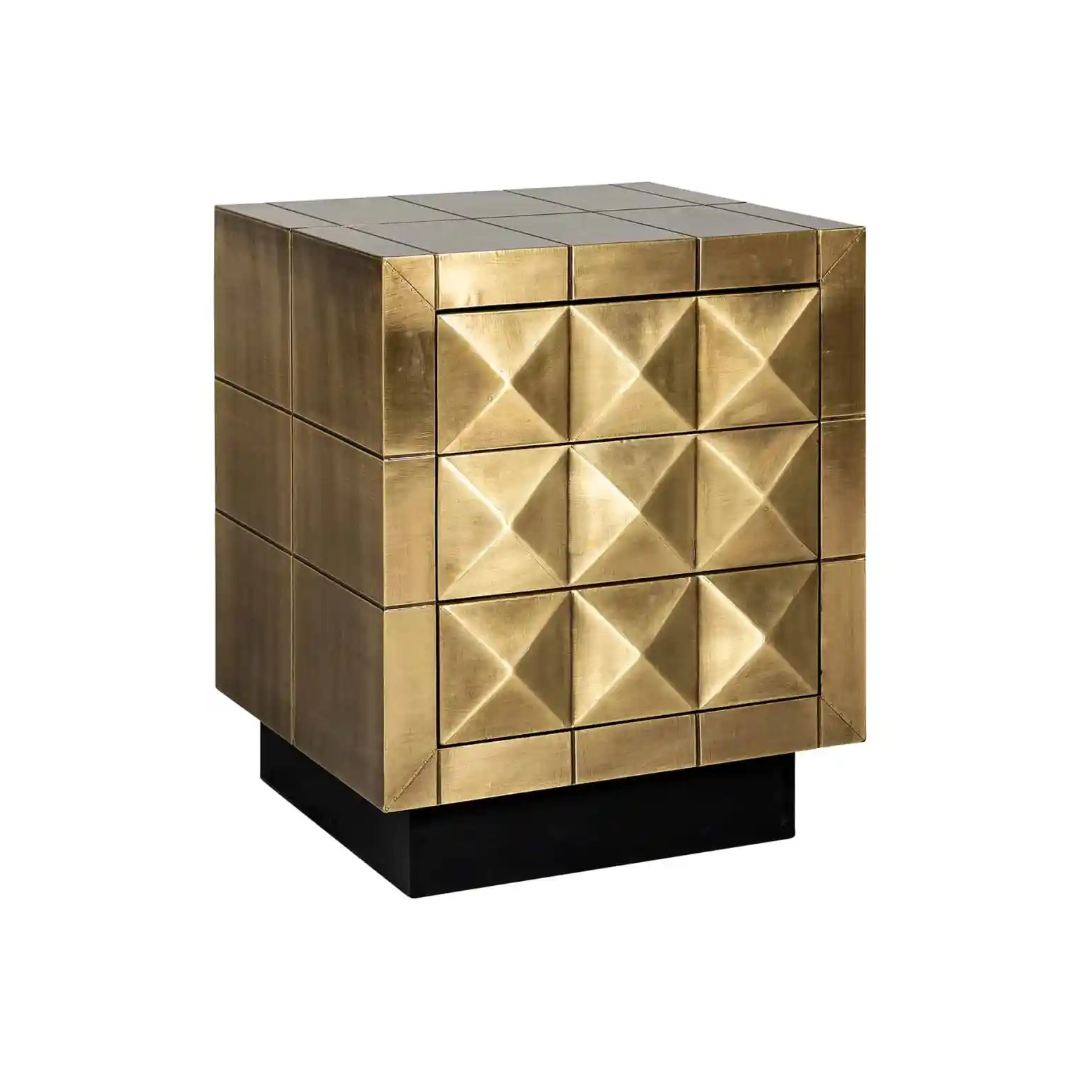 COLLADA gold nightstand