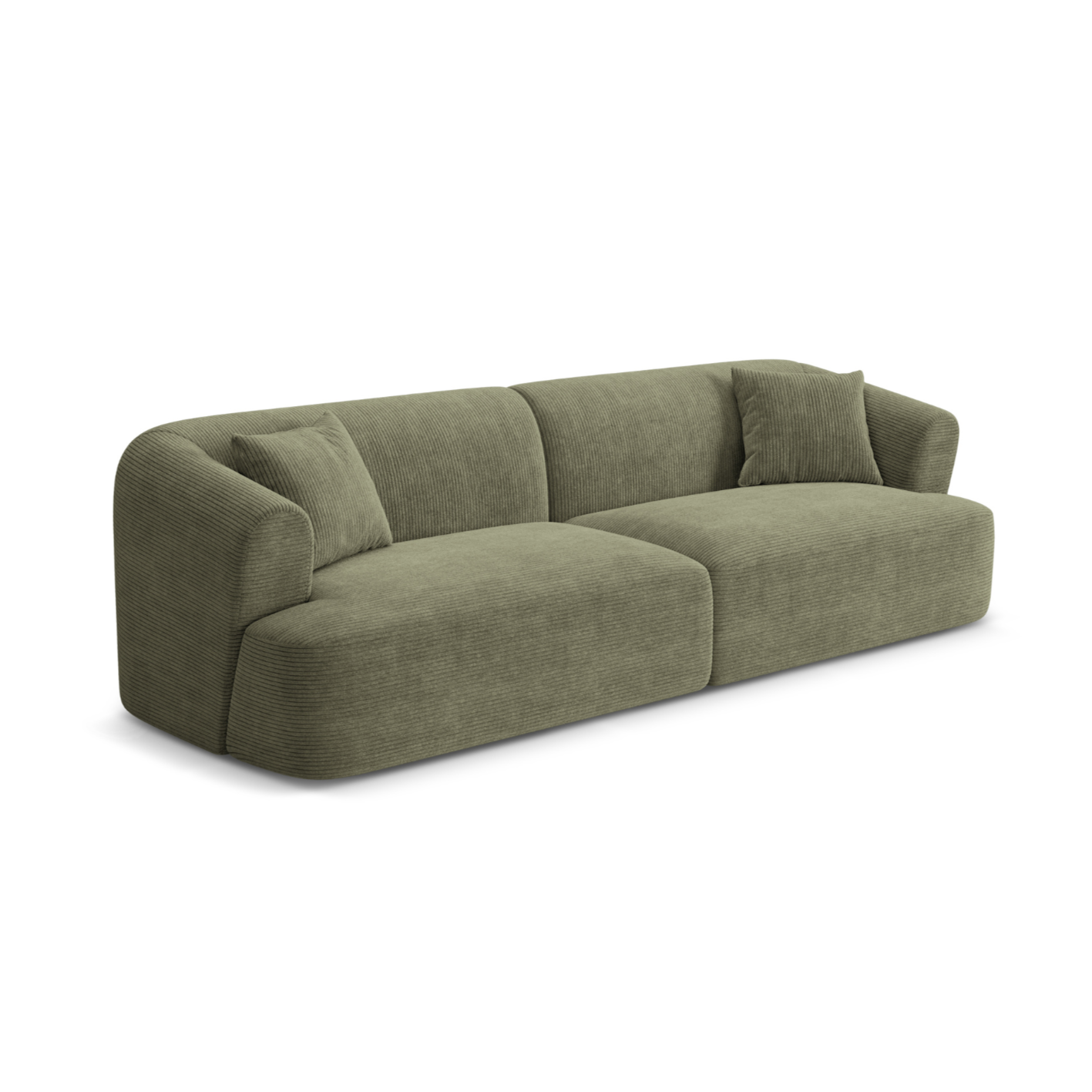 Sofa pre 4 osoby CAMPI zelený zamat
