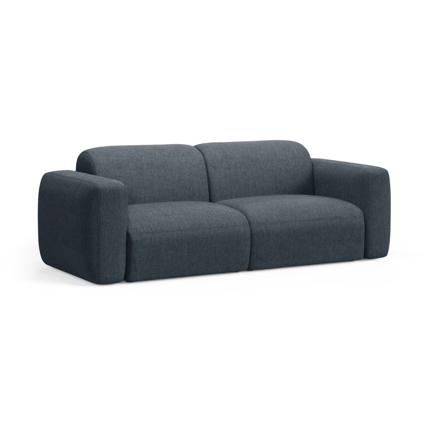 3-seater sofa STRINO blue chenille