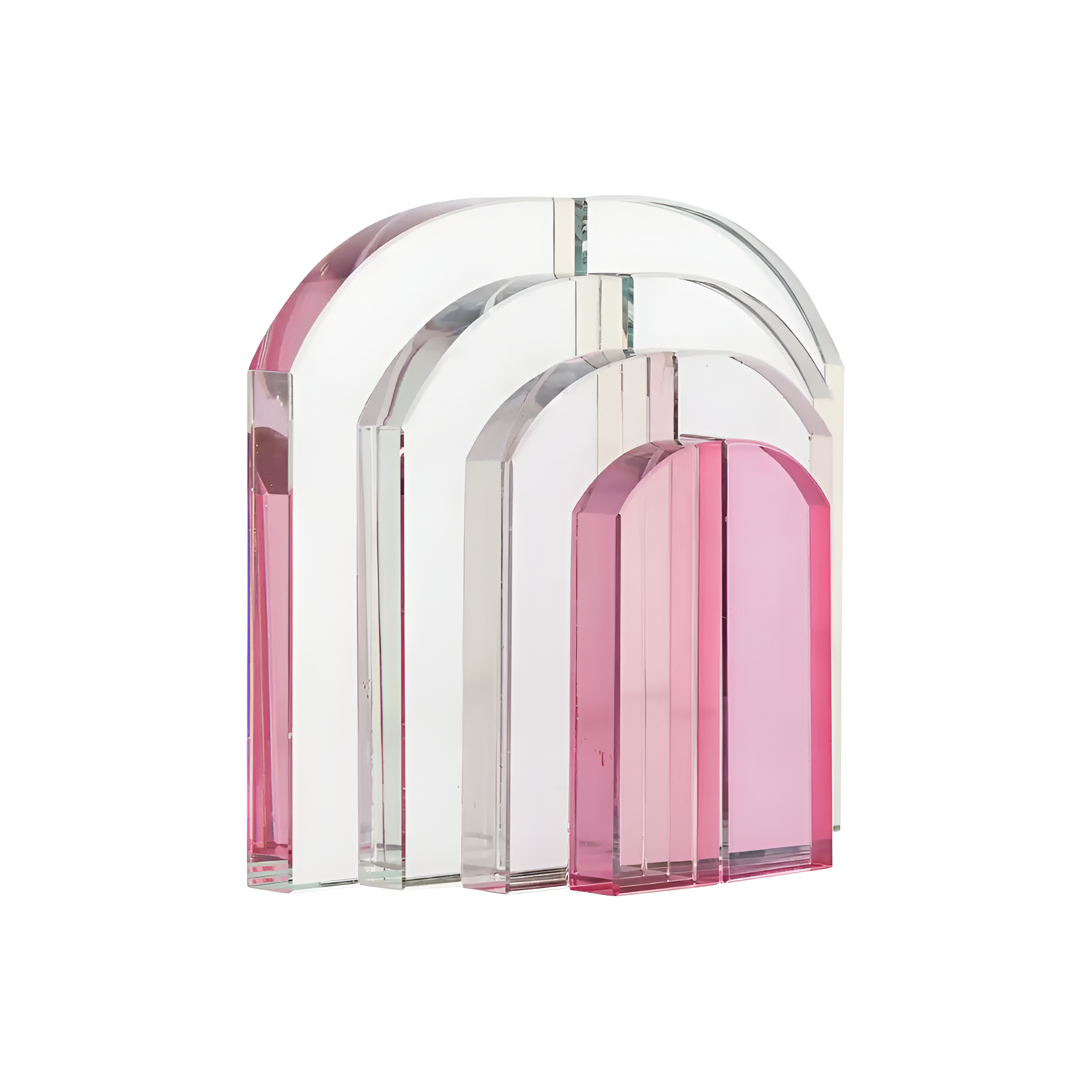 Podpora na knihy ALISSIA ružové sklo