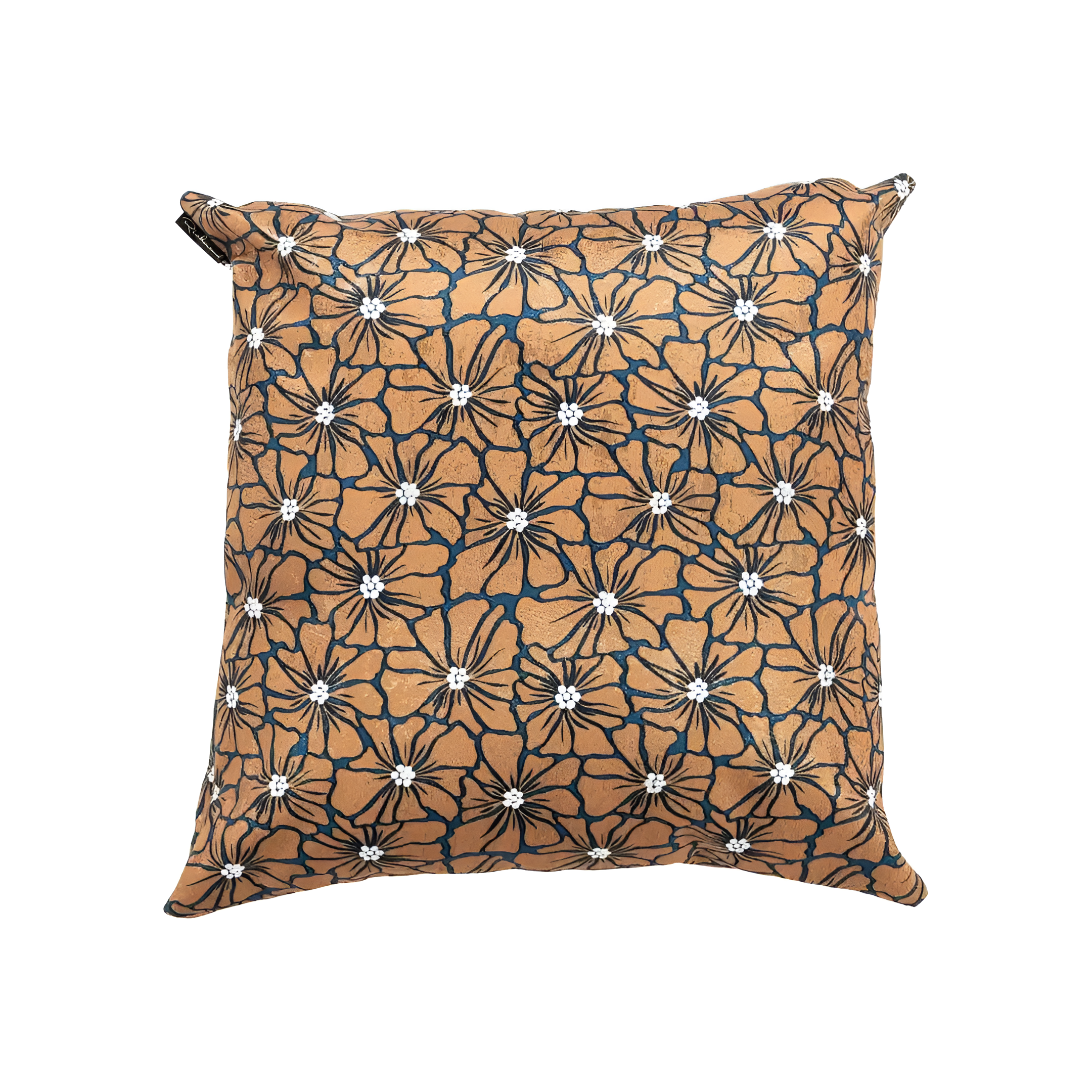 VALERY Pillow Brown with Navy Blue