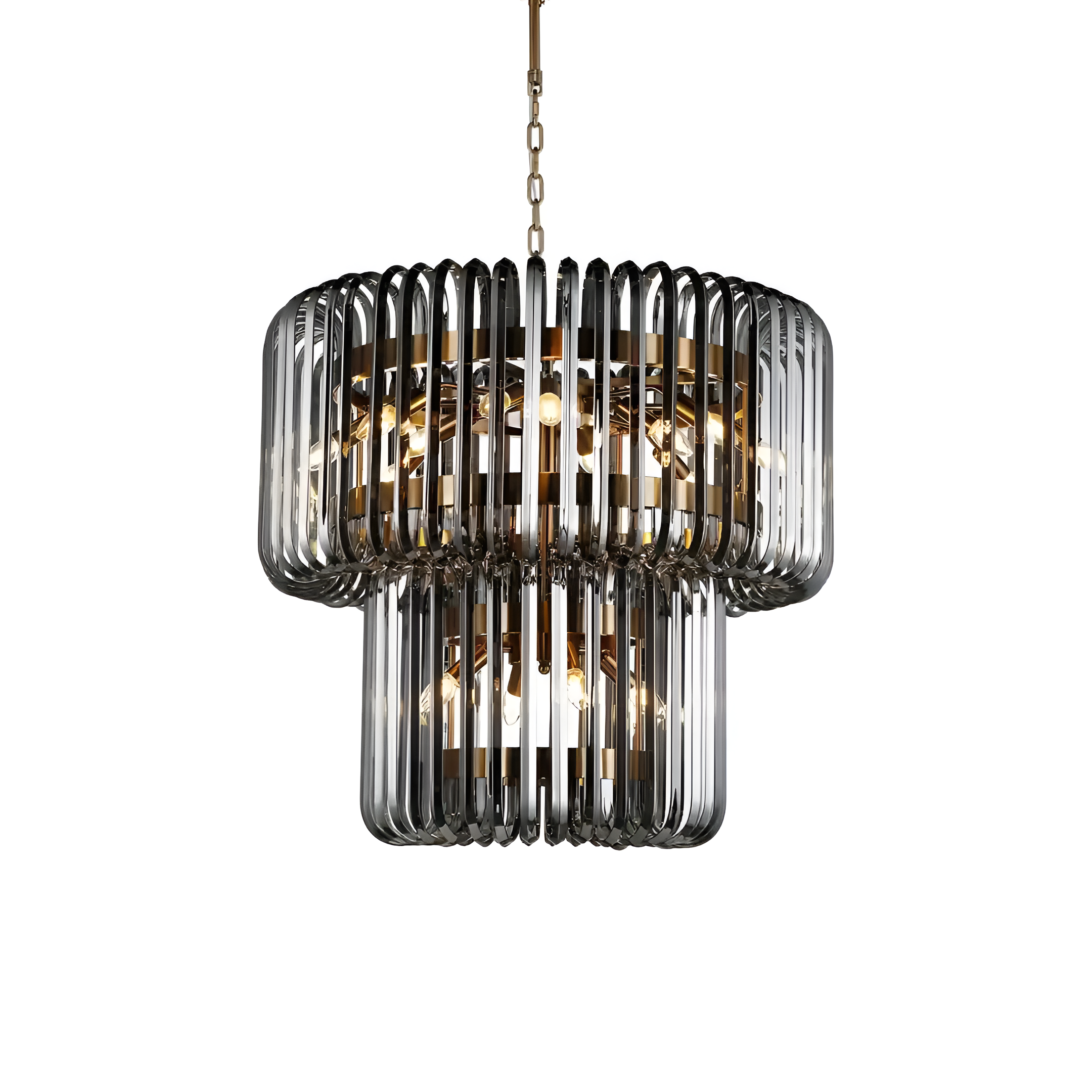 BRYON chandelier smoked glass
