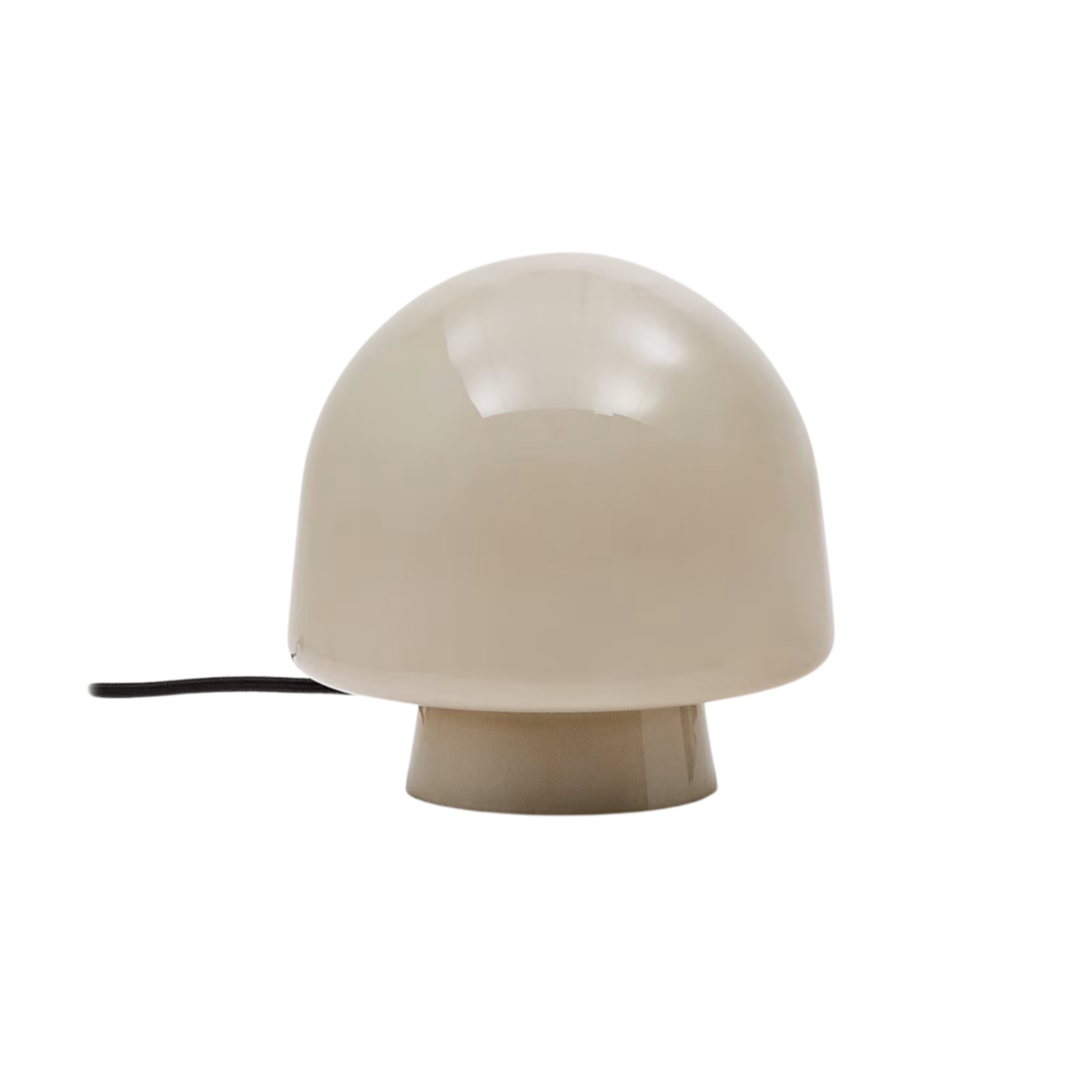 Stolná lampa REIG šedé sklo