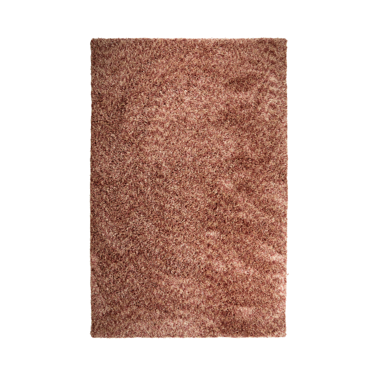 MIXI burgundy rug with long pile