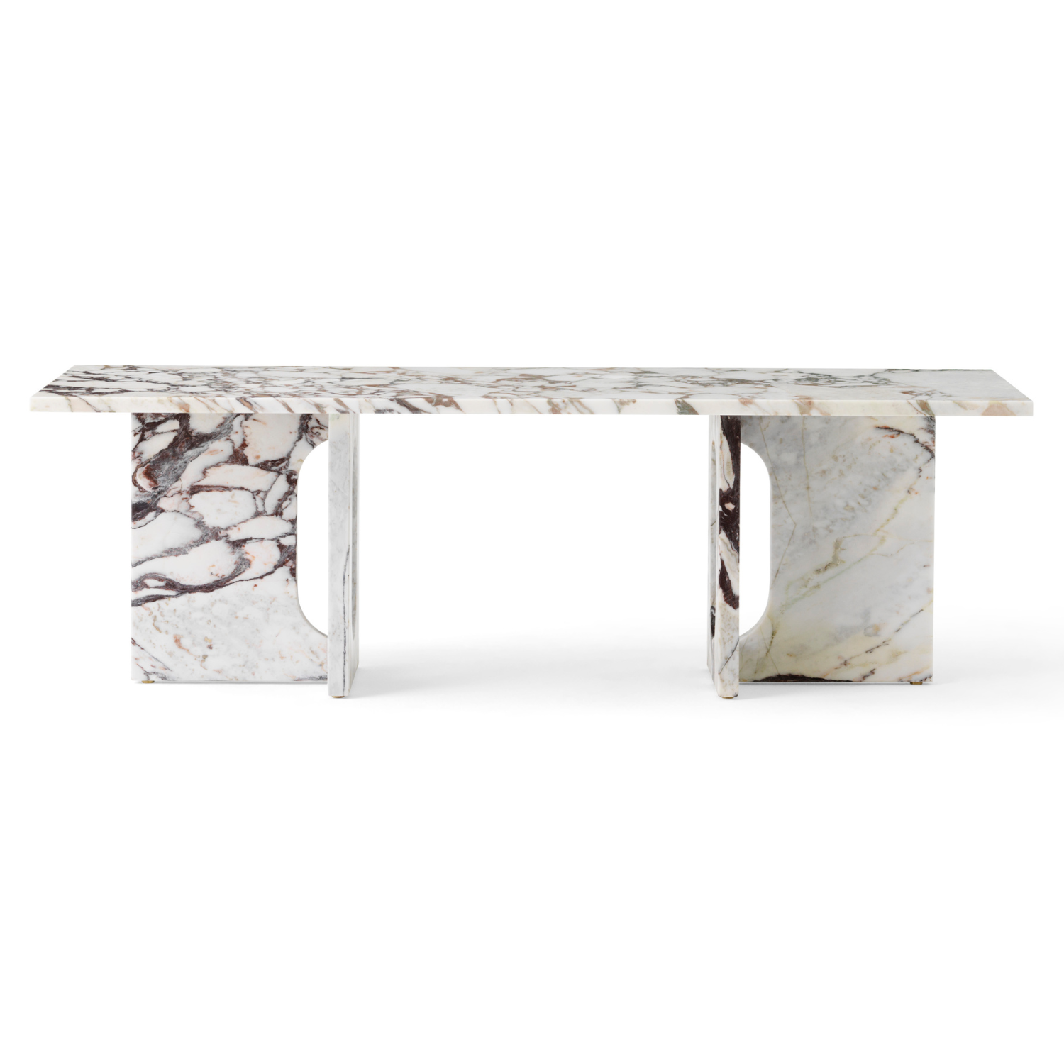 ANDROGYNE coffee table white-brown marble