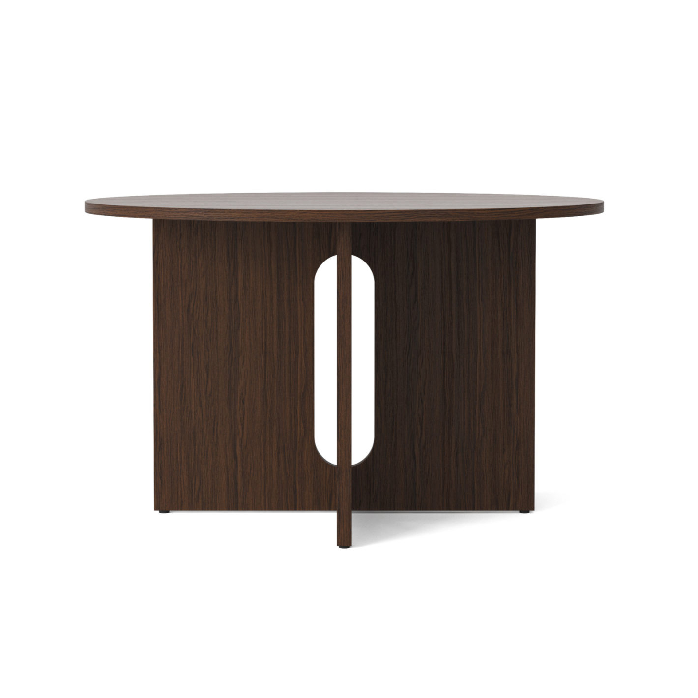 Okrúhly stôl ANDROGYNE tmavý dubový dyha