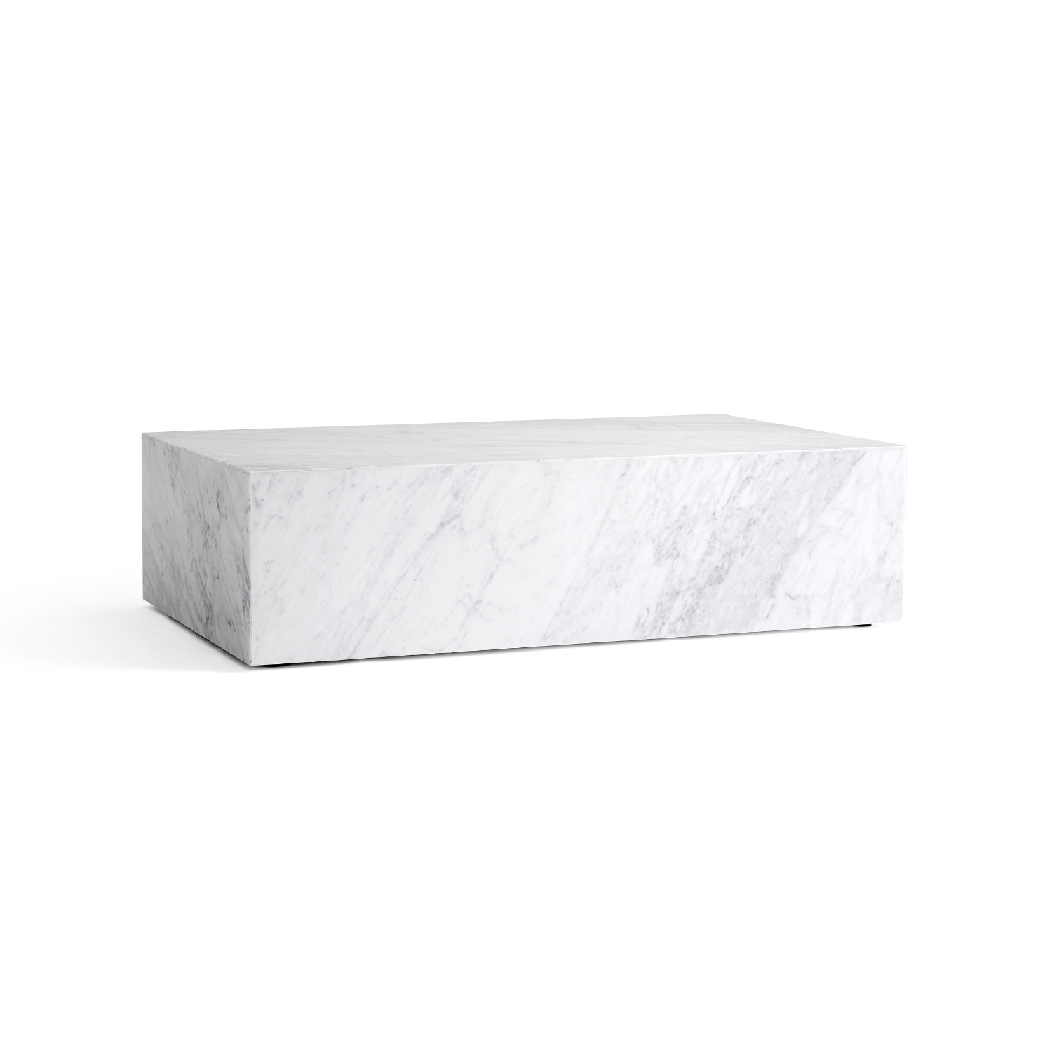 PLINTH Coffee Table White Marble