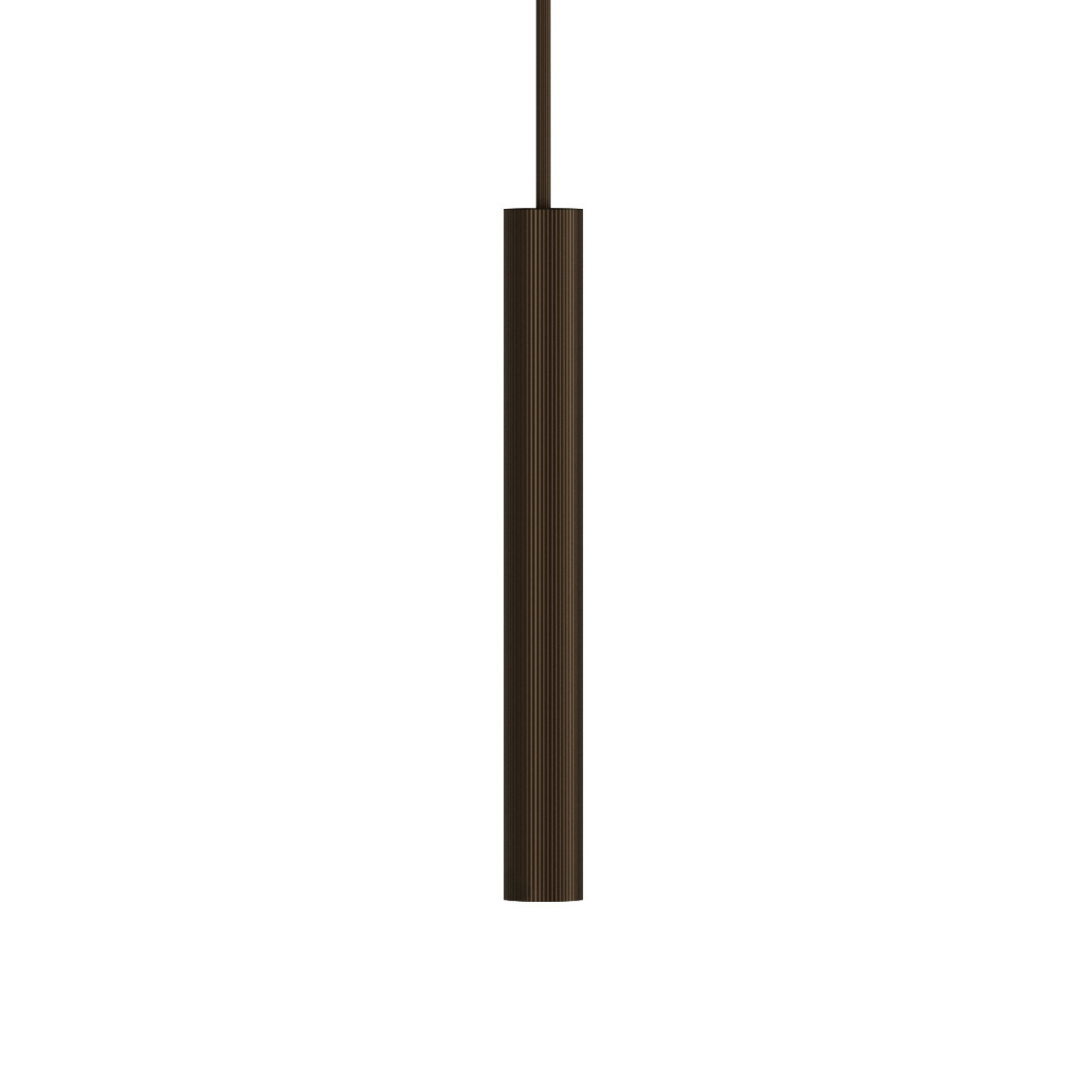 Tubular Pendant Lamp Brown