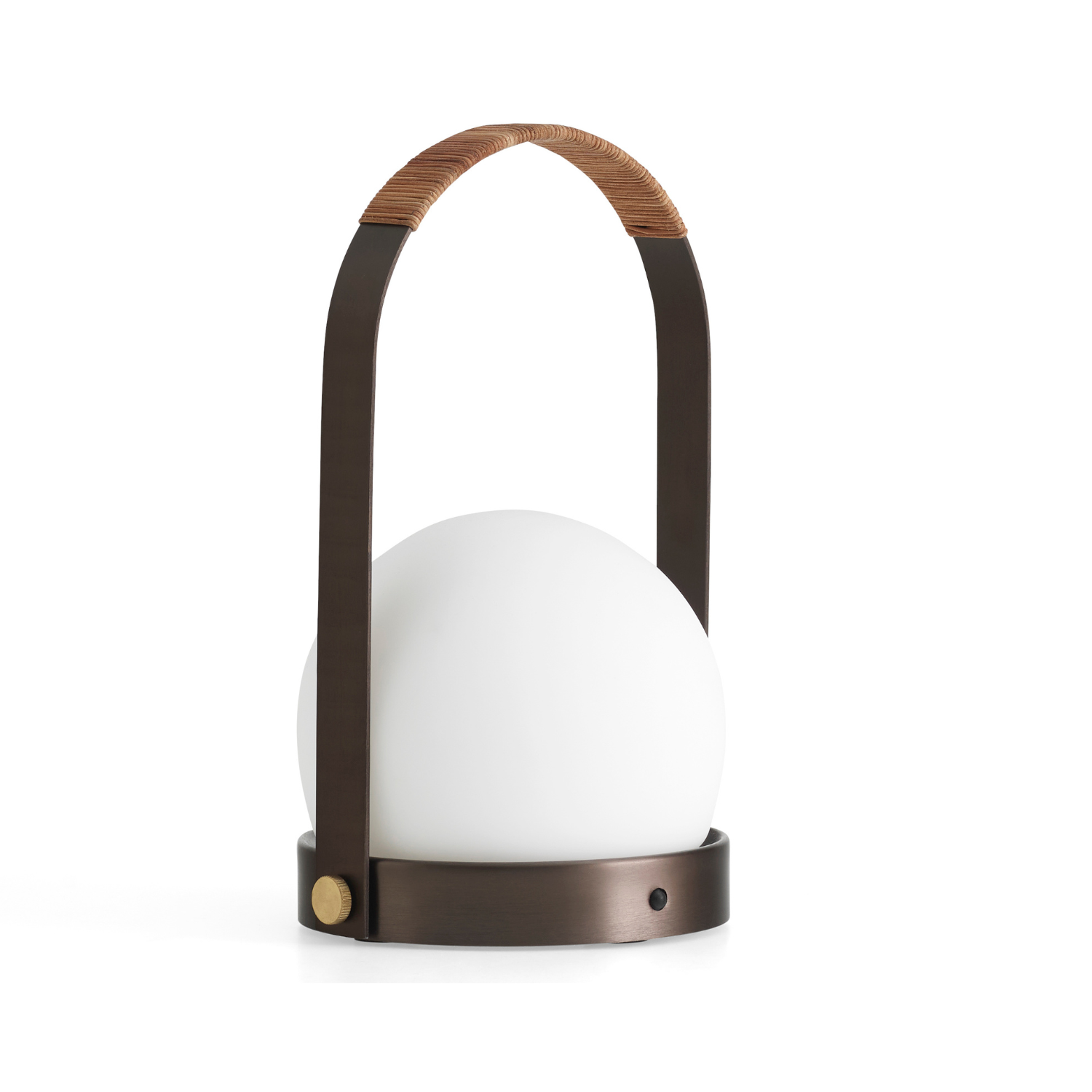 Prenosná lampa CARRIE z bronzovaného mosadzu