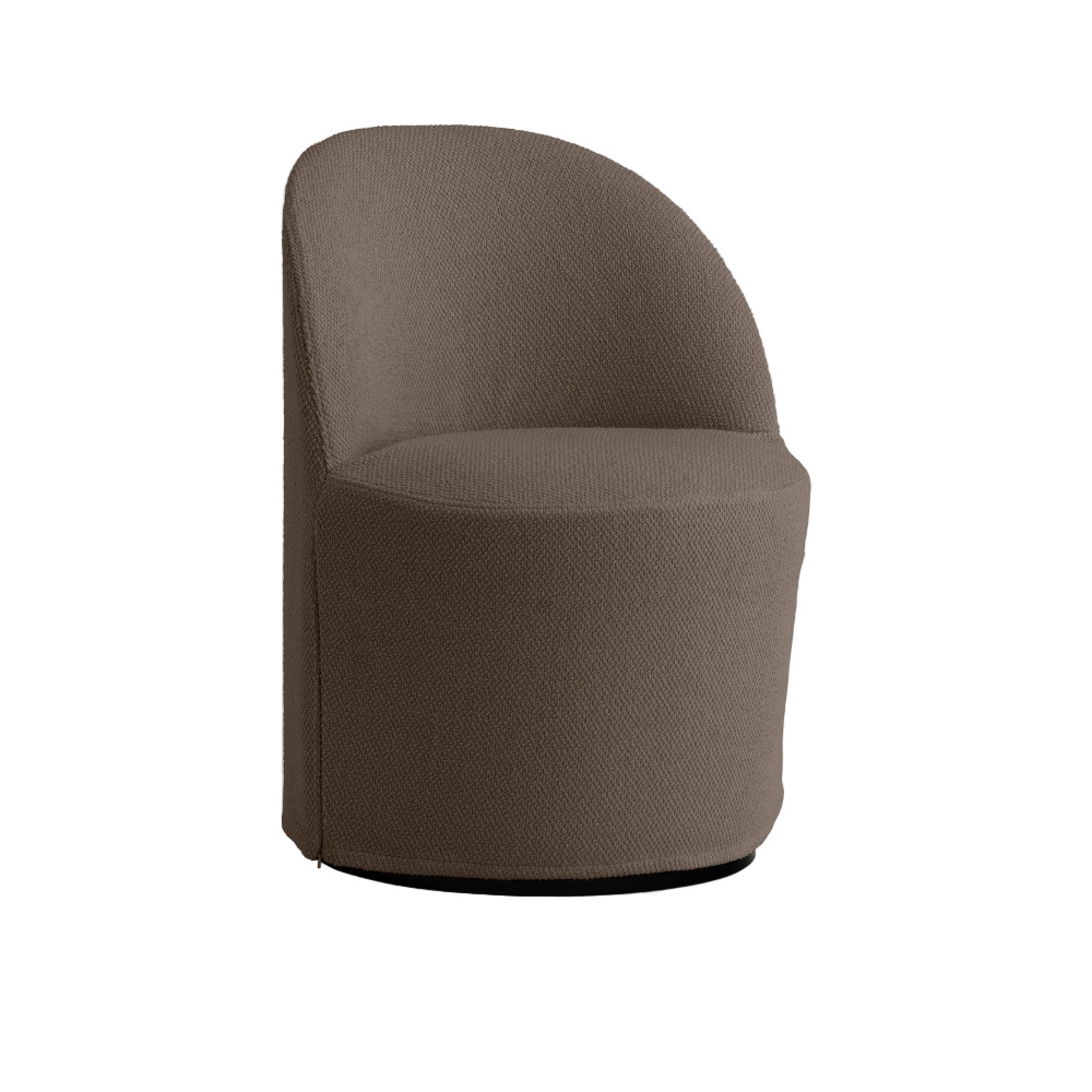 TEAROOM brown swivel armchair
